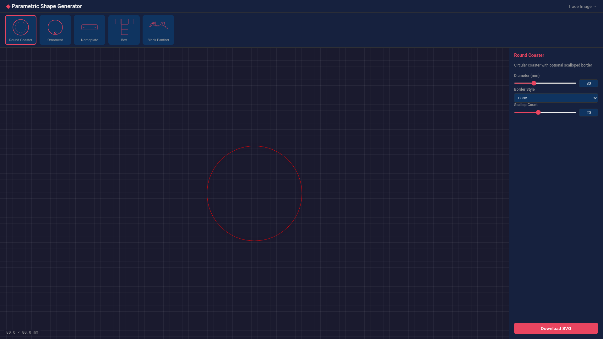 website screenshot of https://cad-generator.pages.dev/