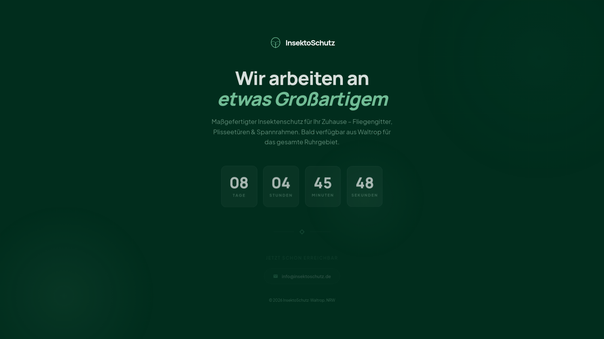 website screenshot of https://insektoschutz.de