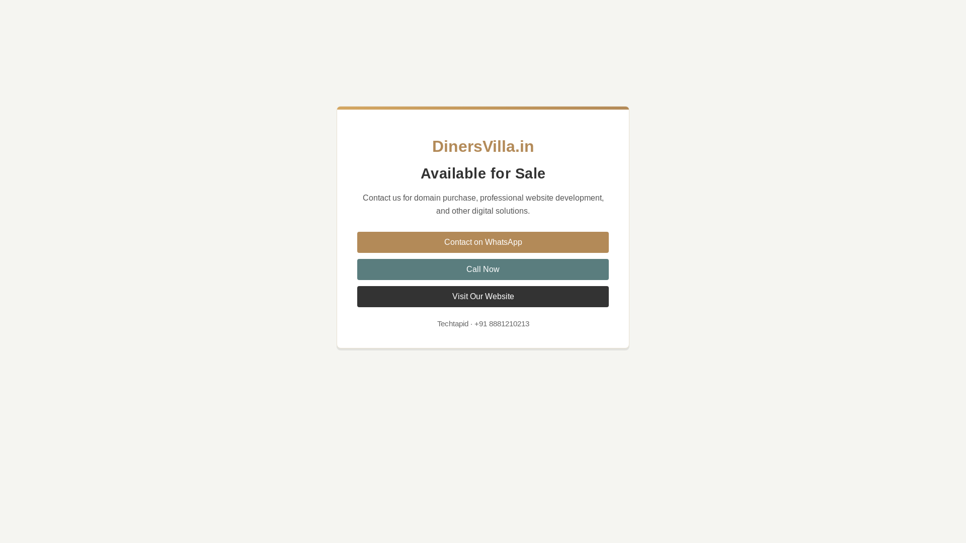 website screenshot of https://dinersvilla-in.pages.dev/