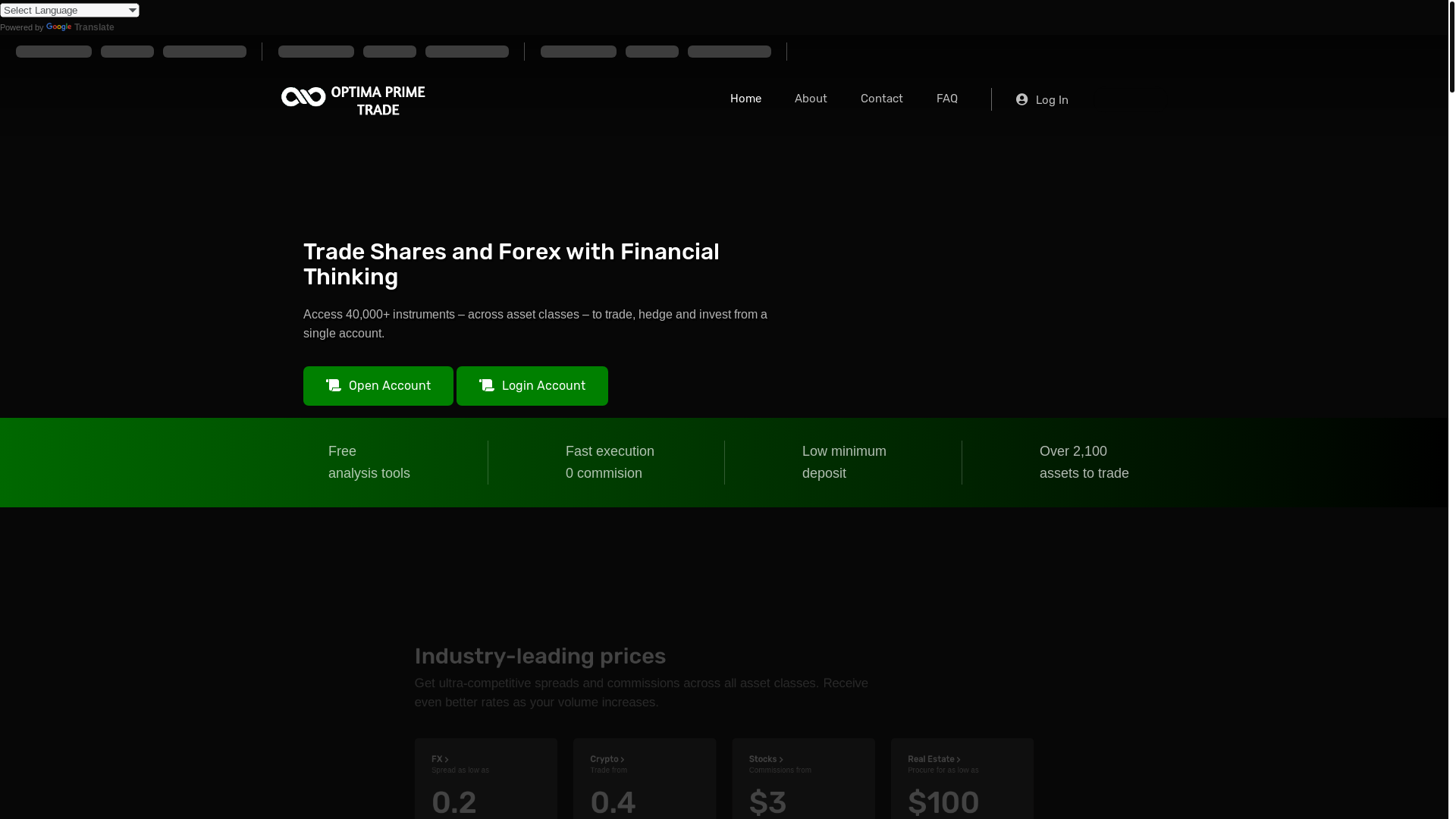 website screenshot of https://hitecprime.com/