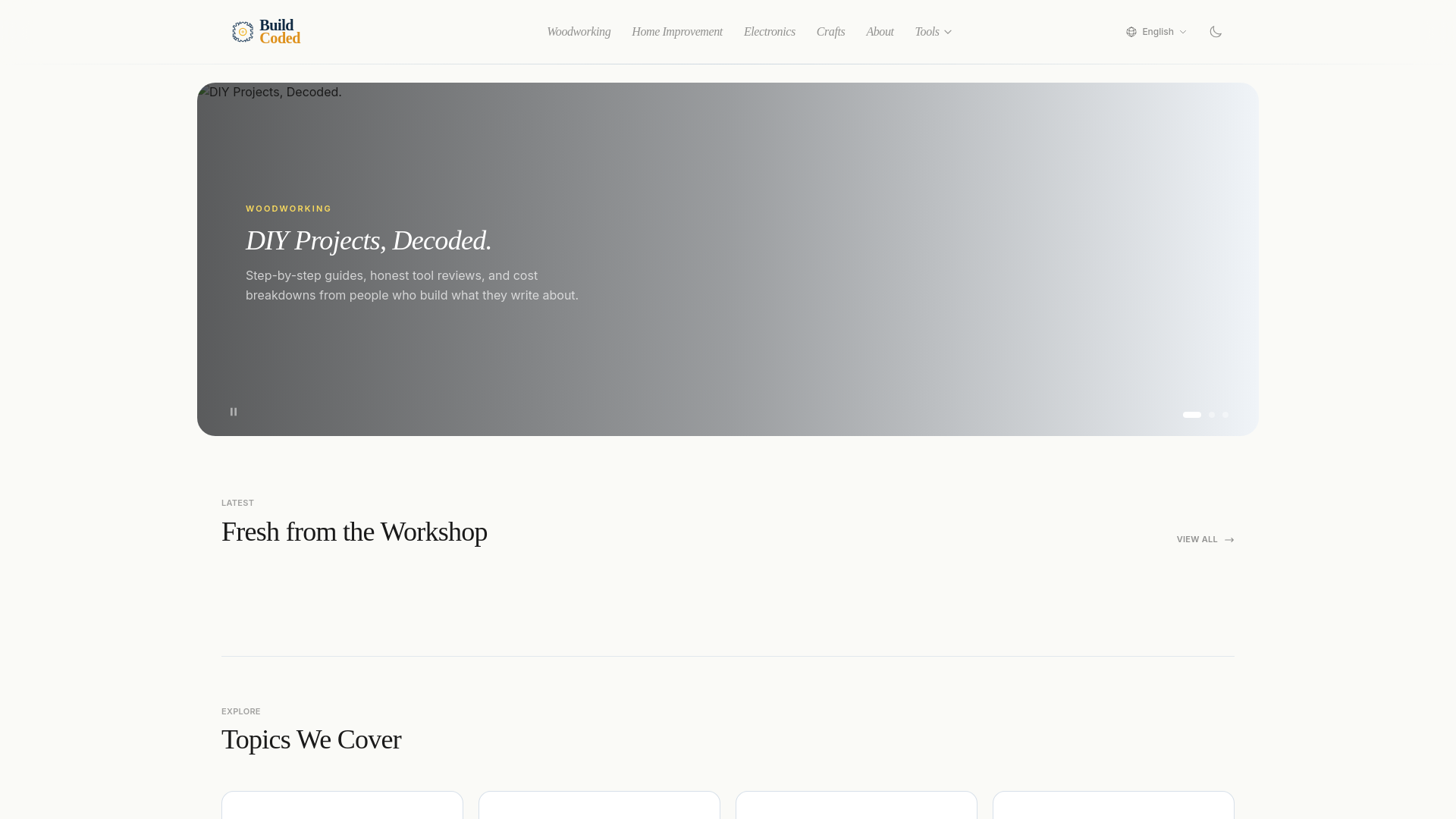 website screenshot of https://build-coded.pages.dev/