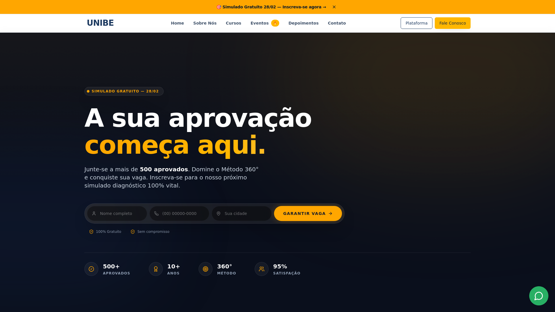 website screenshot of https://unibecaruaru.com.br/