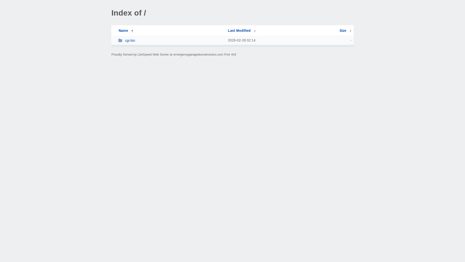 website screenshot of https://emergencygaragedoorserviceco.com/