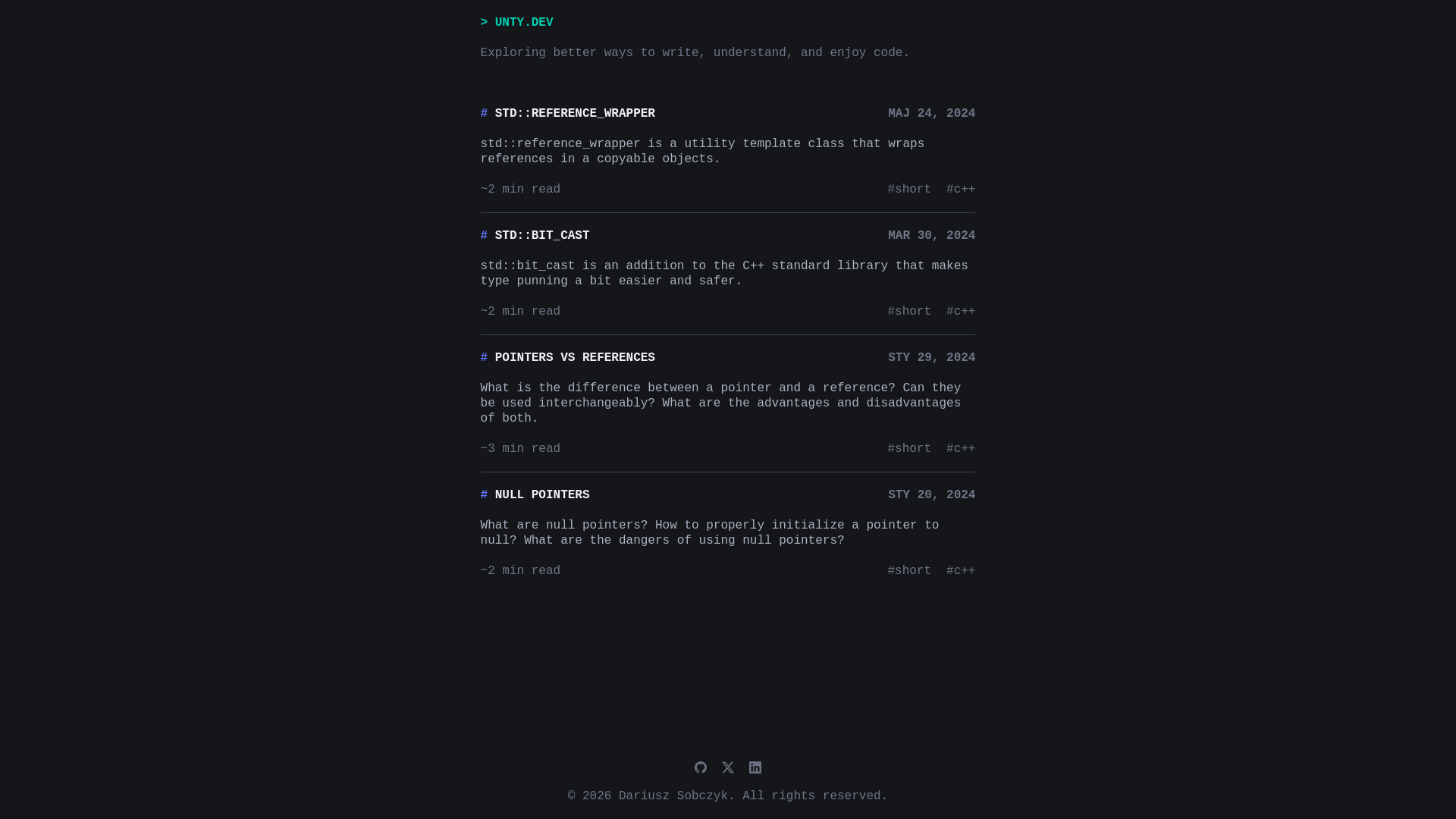 website screenshot of https://untydev.pages.dev/