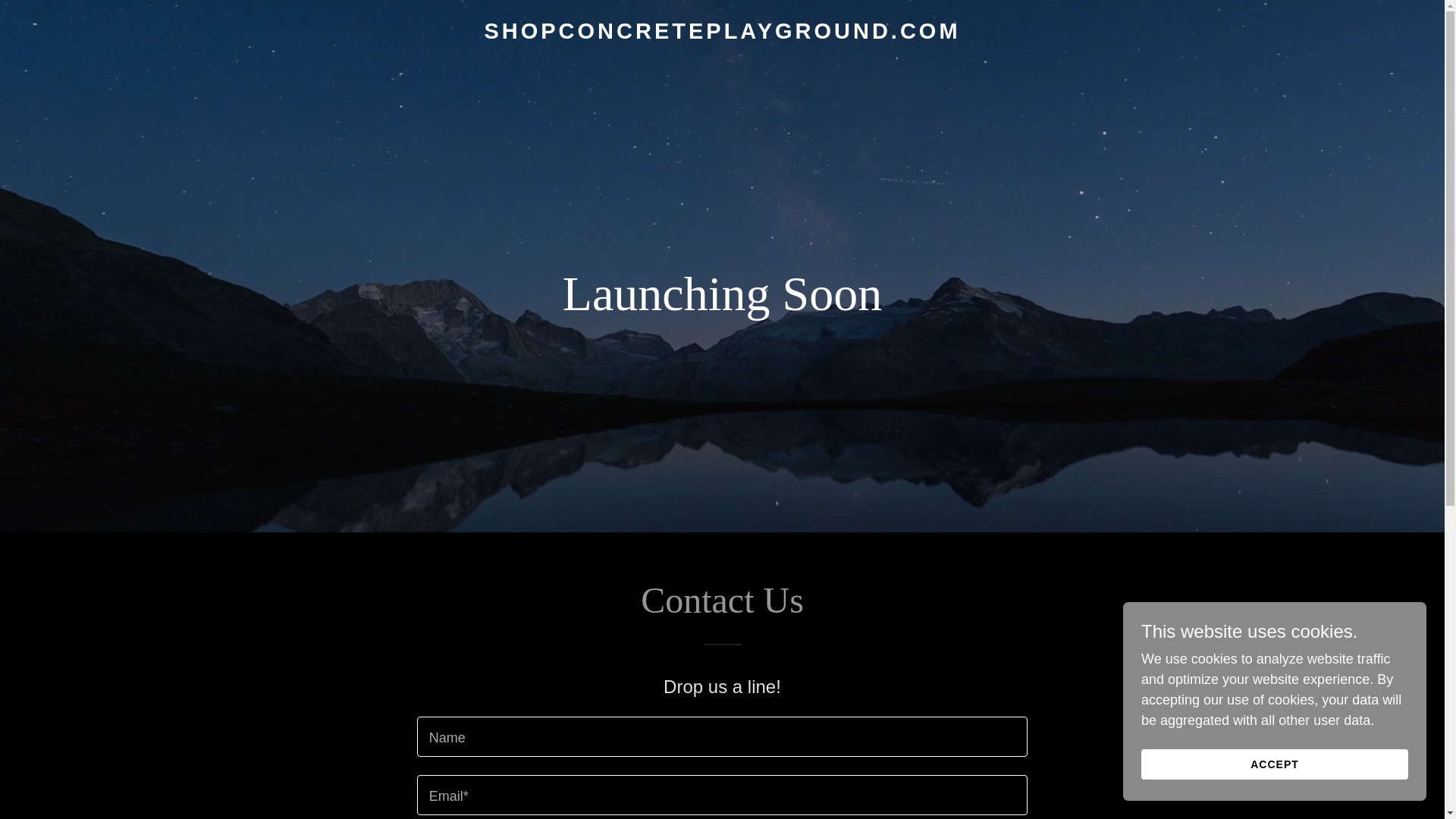website screenshot of https://shopconcreteplayground.com/