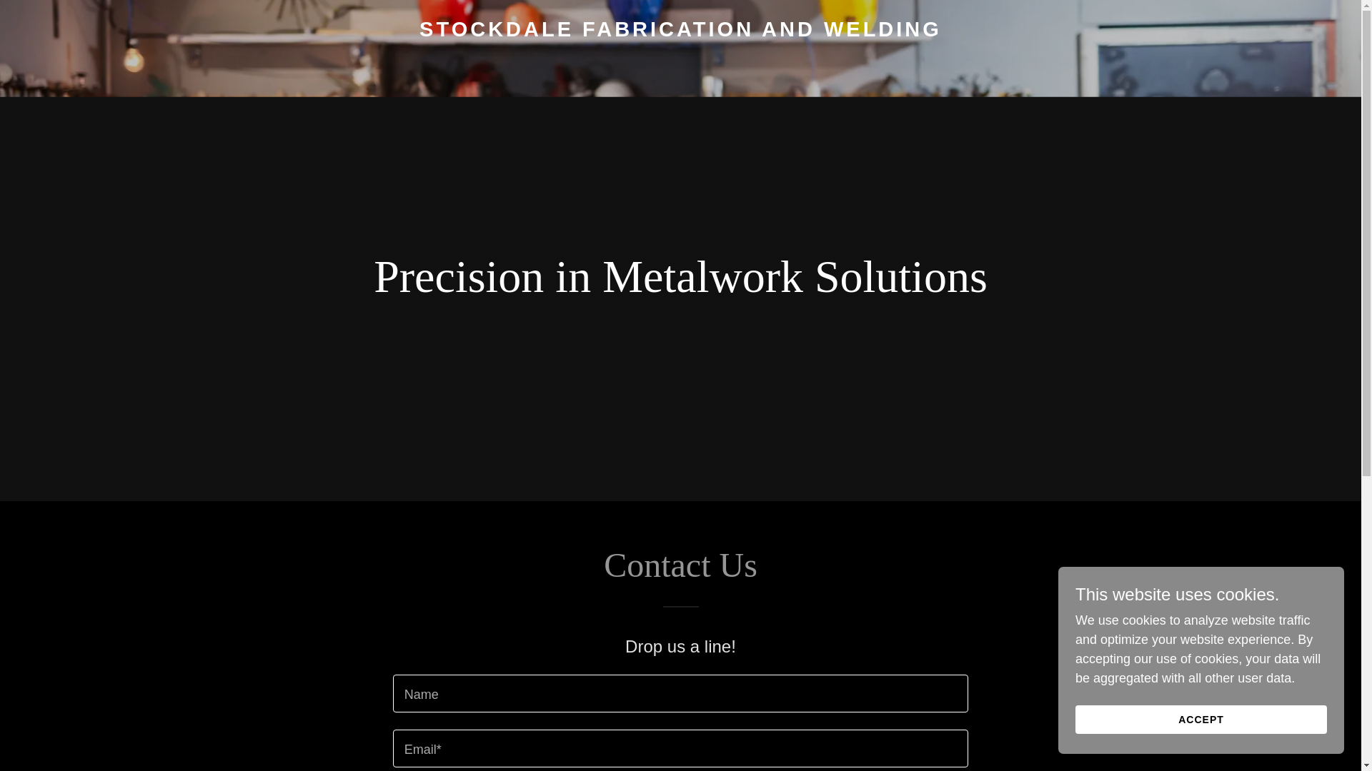 website screenshot of https://stockdalefabricationandwelding.com.au/