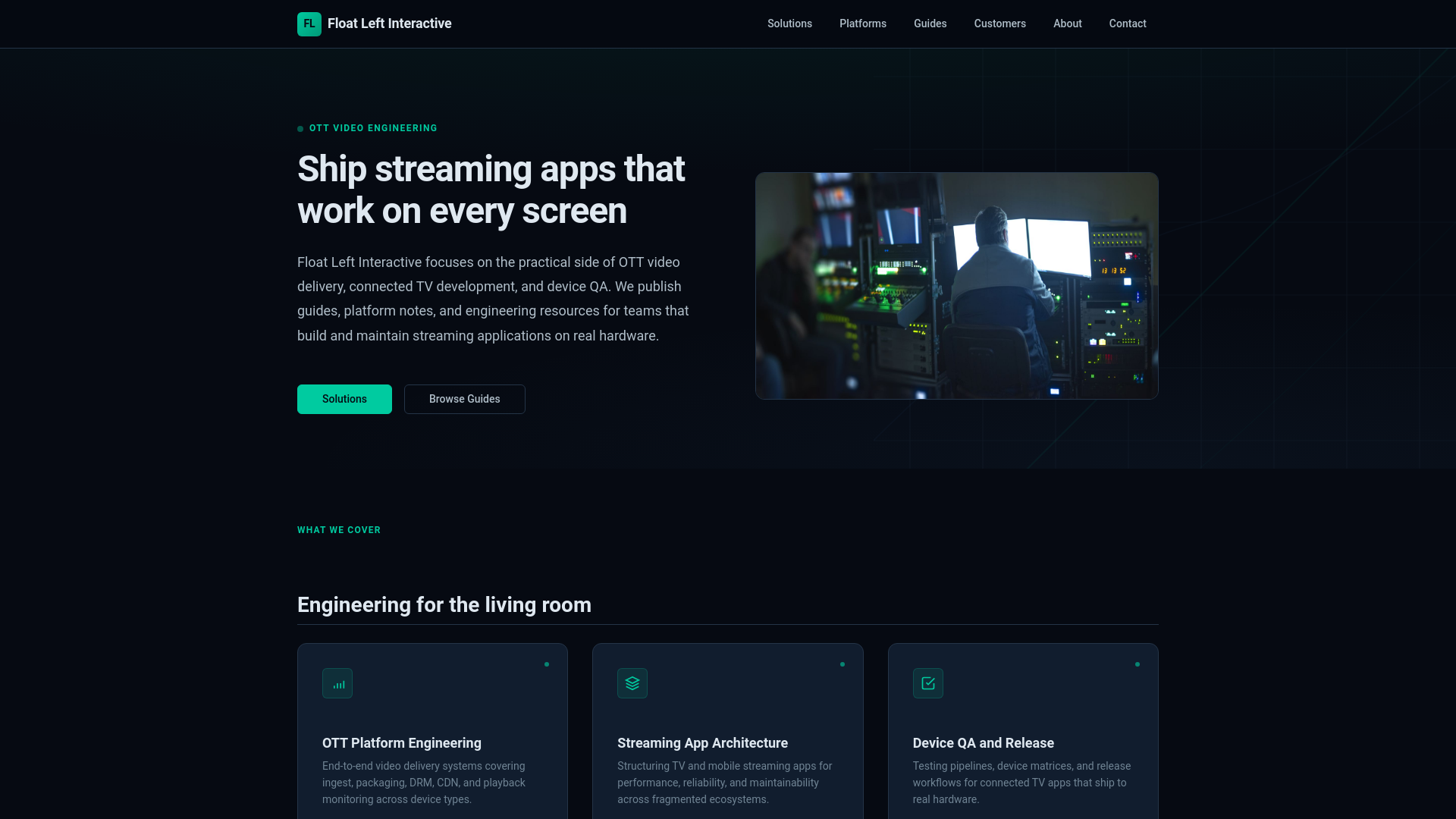 website screenshot of https://floatleftinteractive-project.pages.dev/