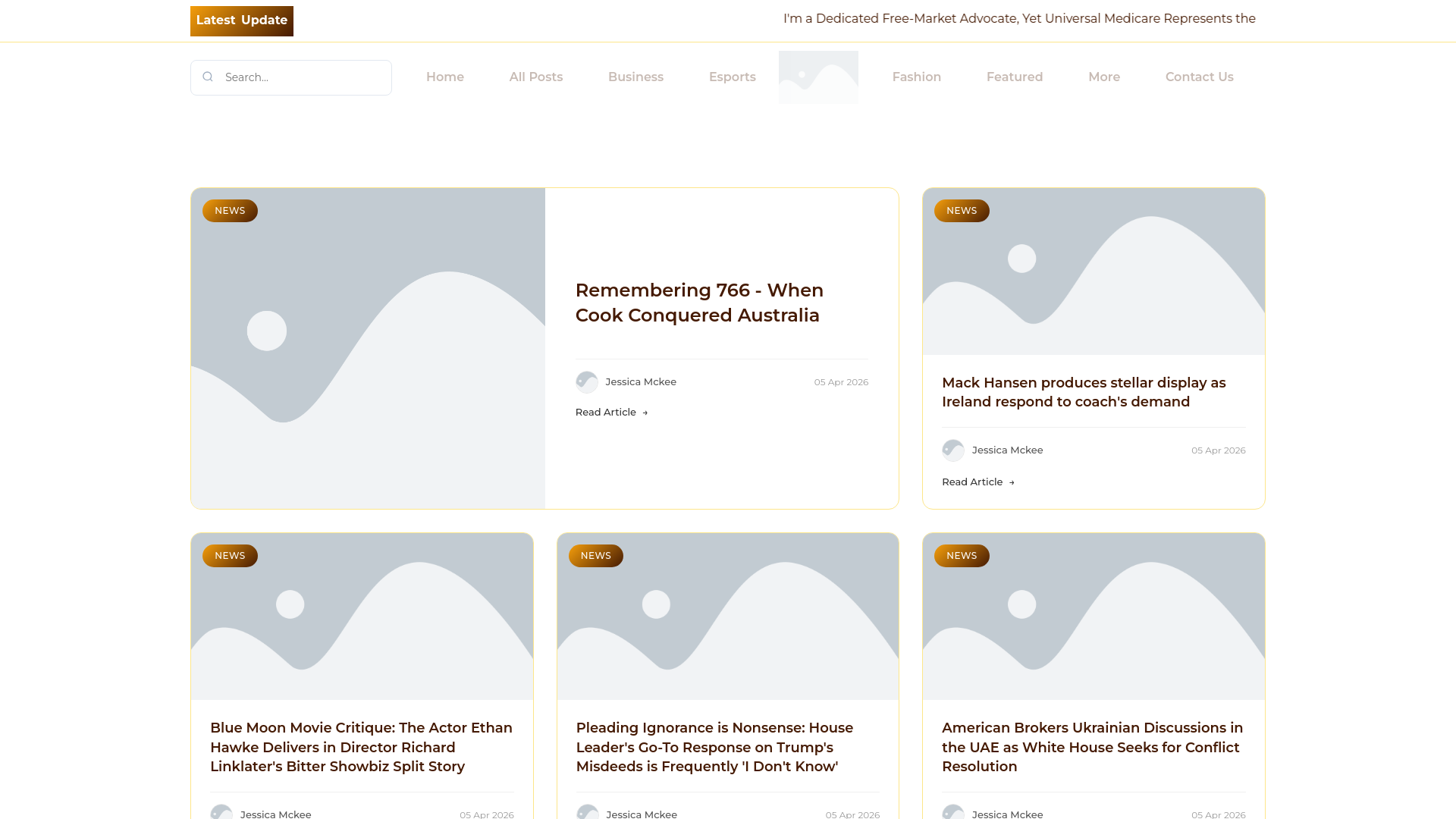 website screenshot of https://coastbulletins.au