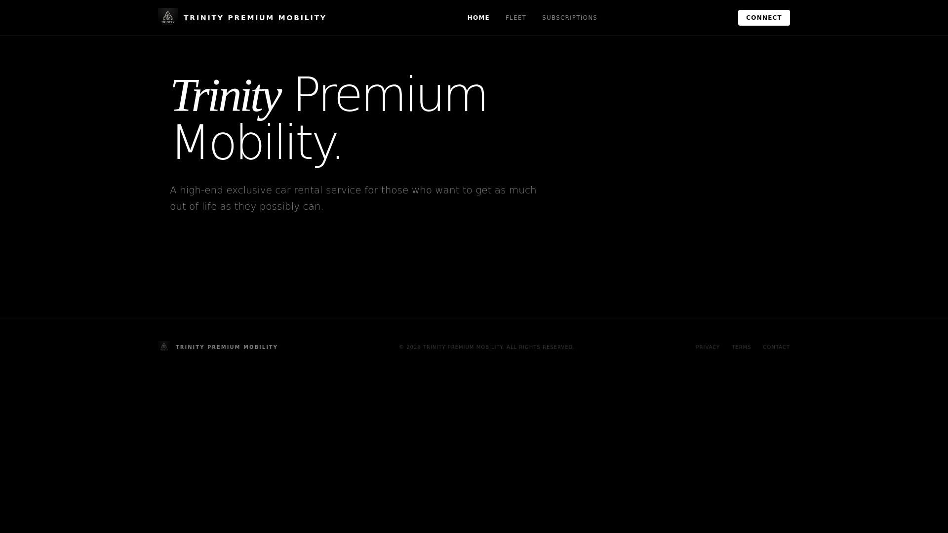 website screenshot of https://trinity-premium-mobility.nl/