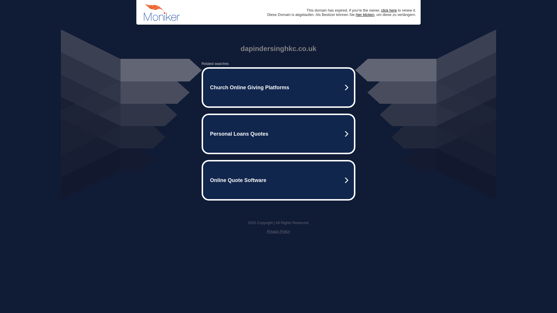 website screenshot of https://dapindersinghkc.co.uk/