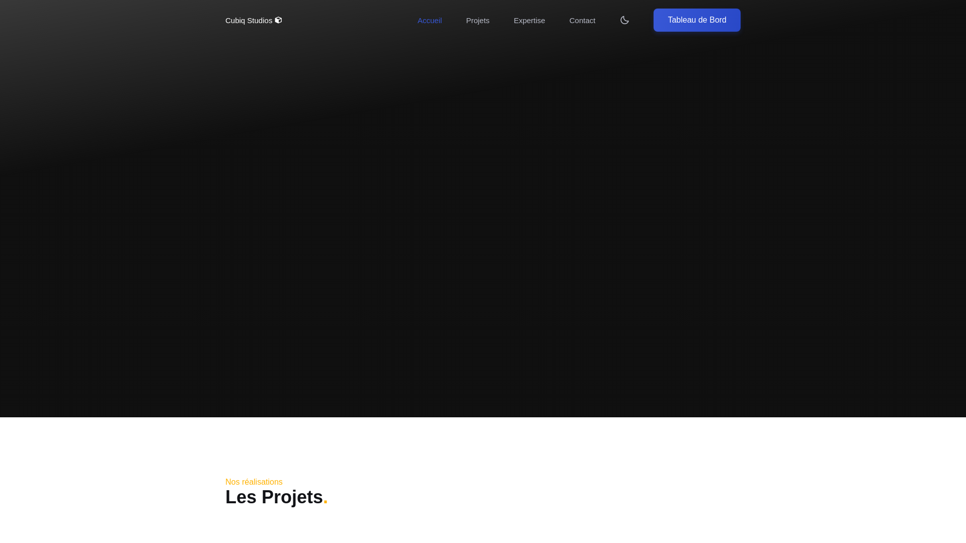 website screenshot of https://cubiqstudios.pages.dev/