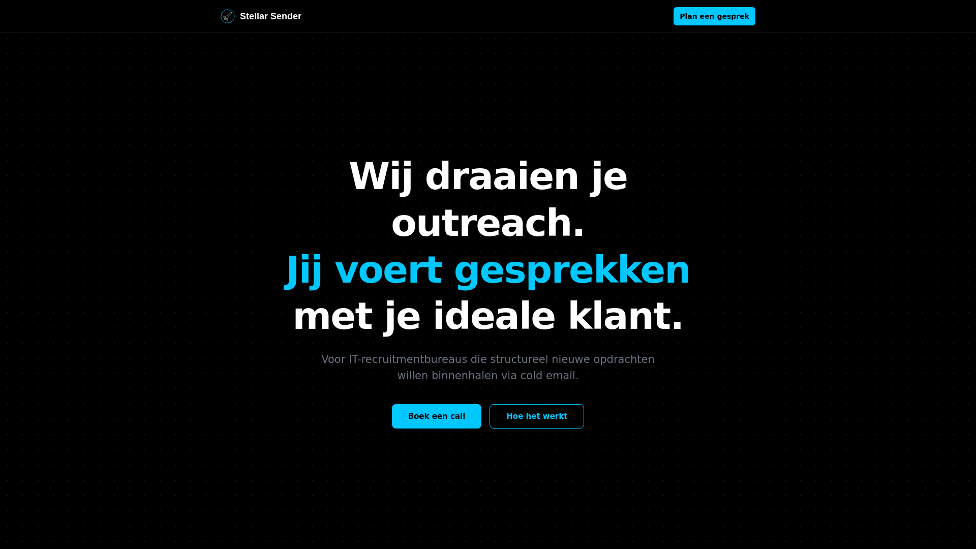 website screenshot of https://teamstellar.nl