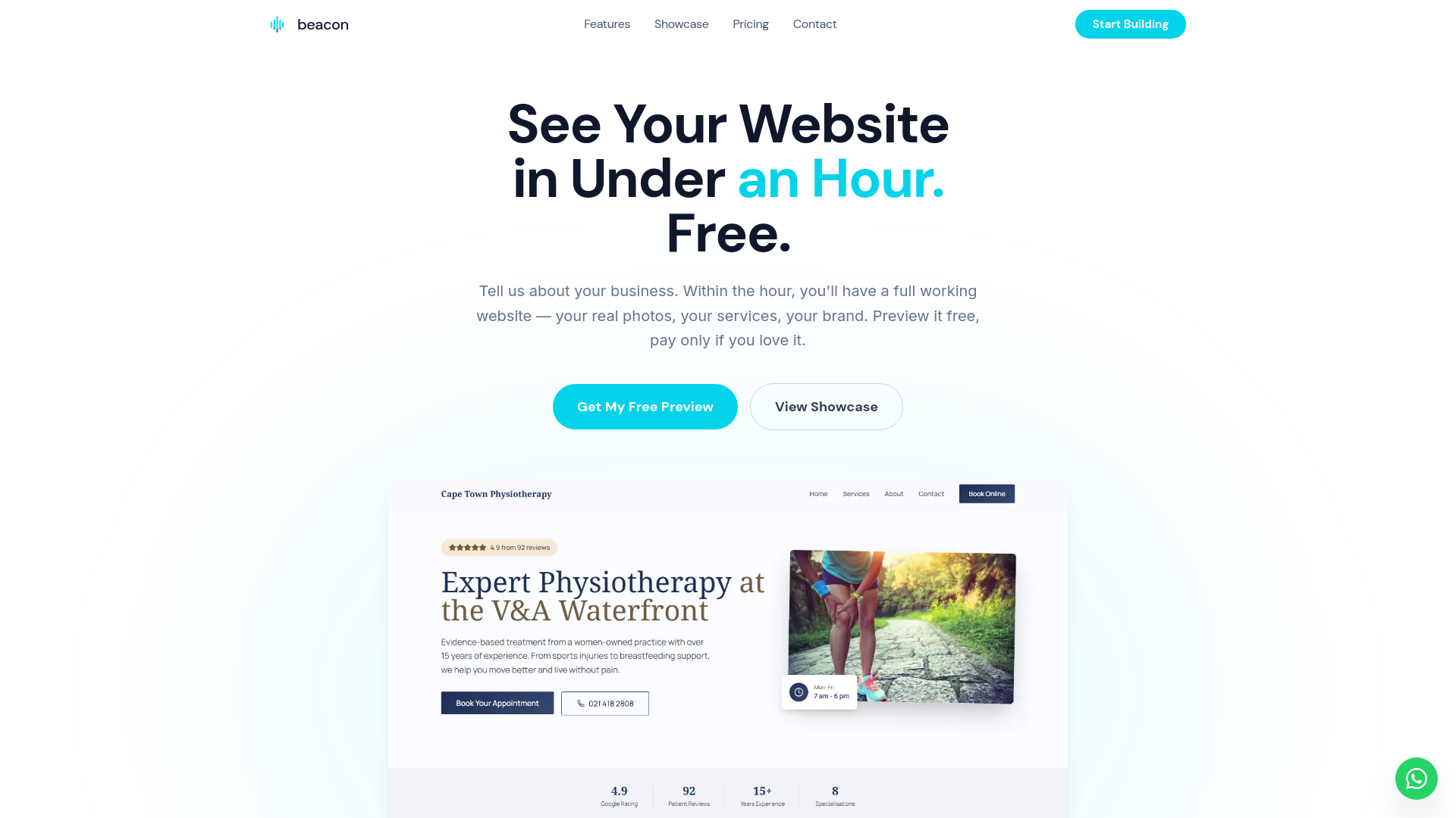 website screenshot of https://beacondigital.co.za/