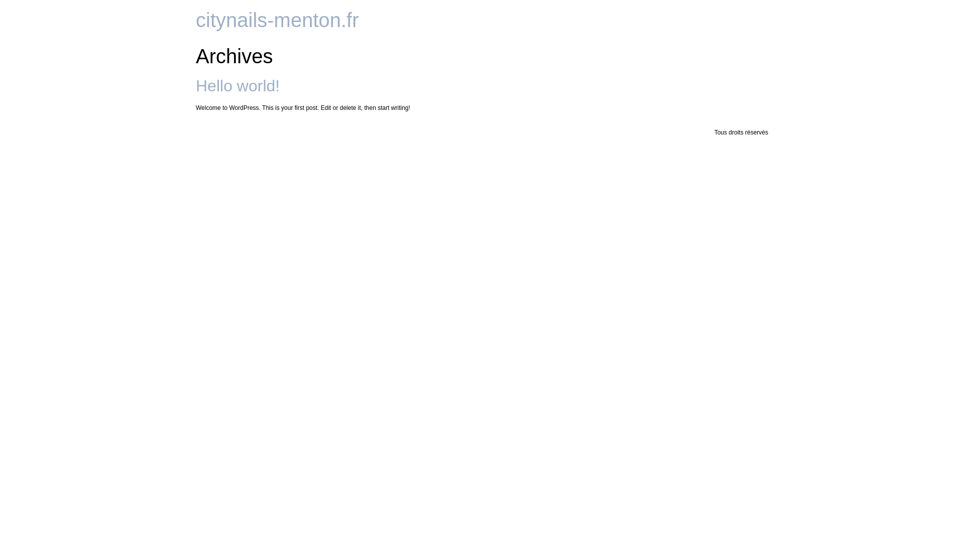 website screenshot of https://citynails-menton.fr