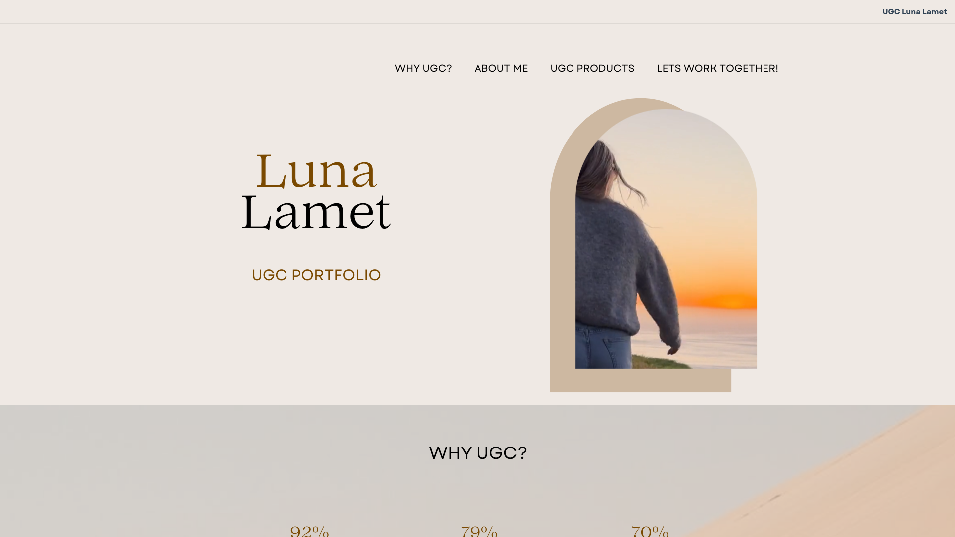 website screenshot of https://ugclunalamet.com