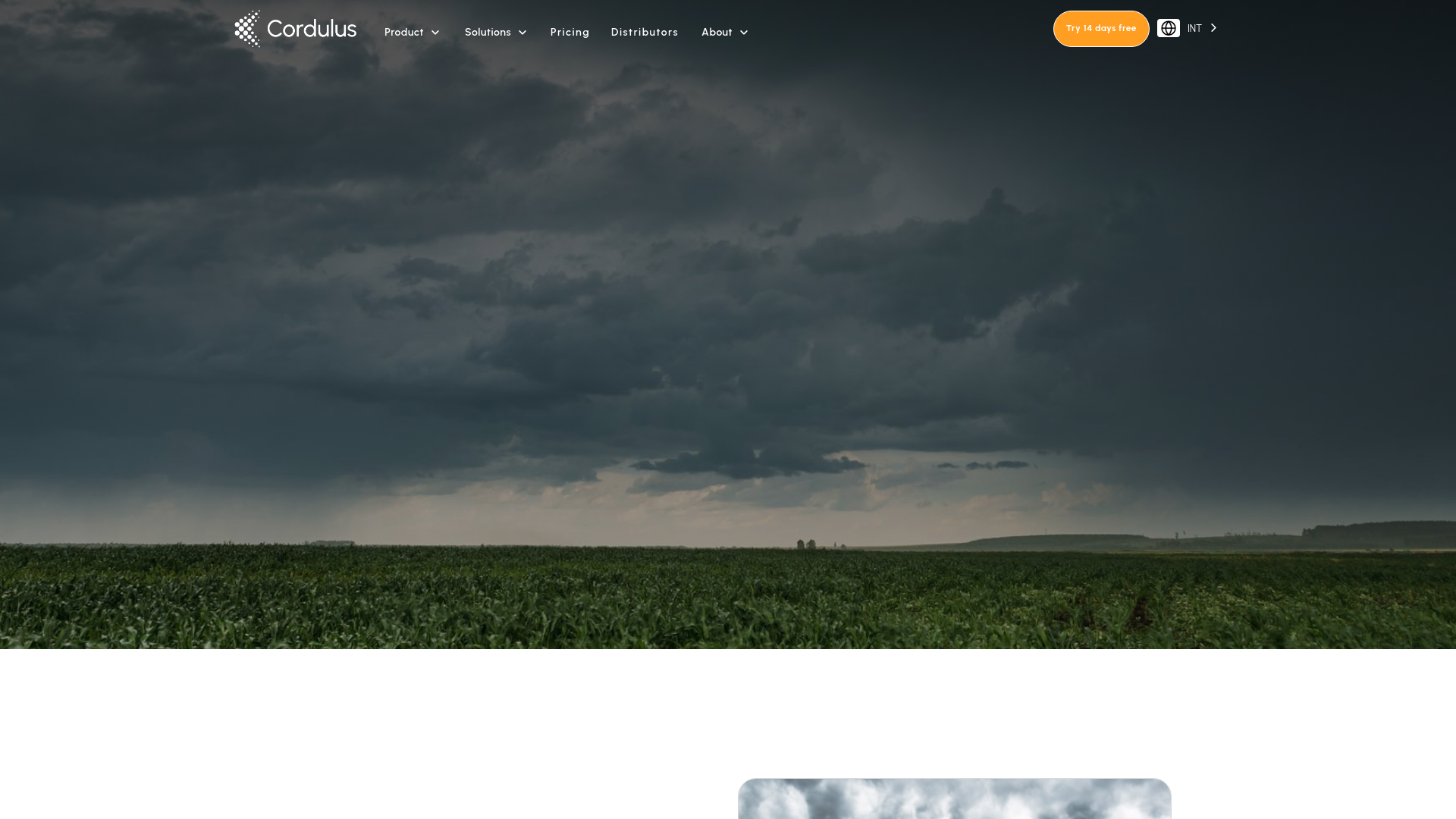 website screenshot of http://cordulus.com