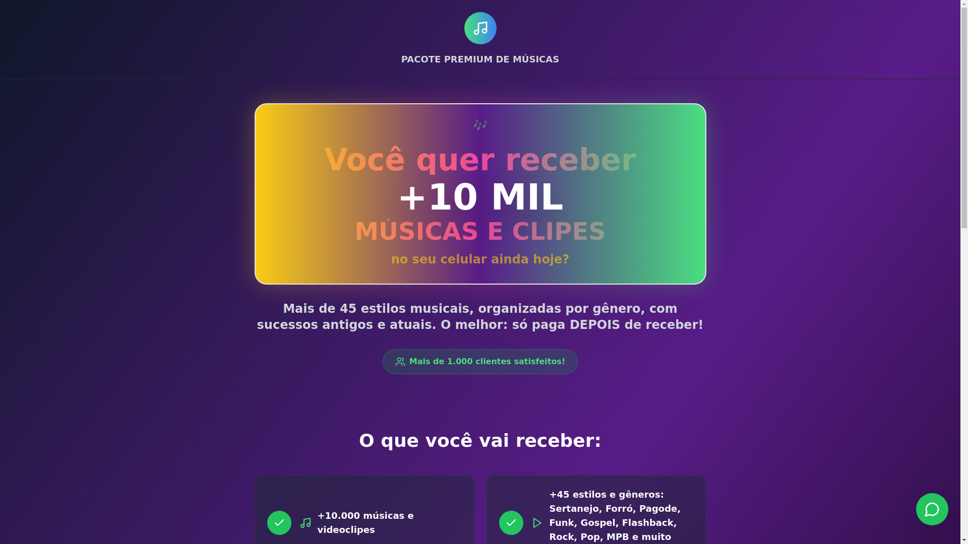 website screenshot of https://topmusicas.site/