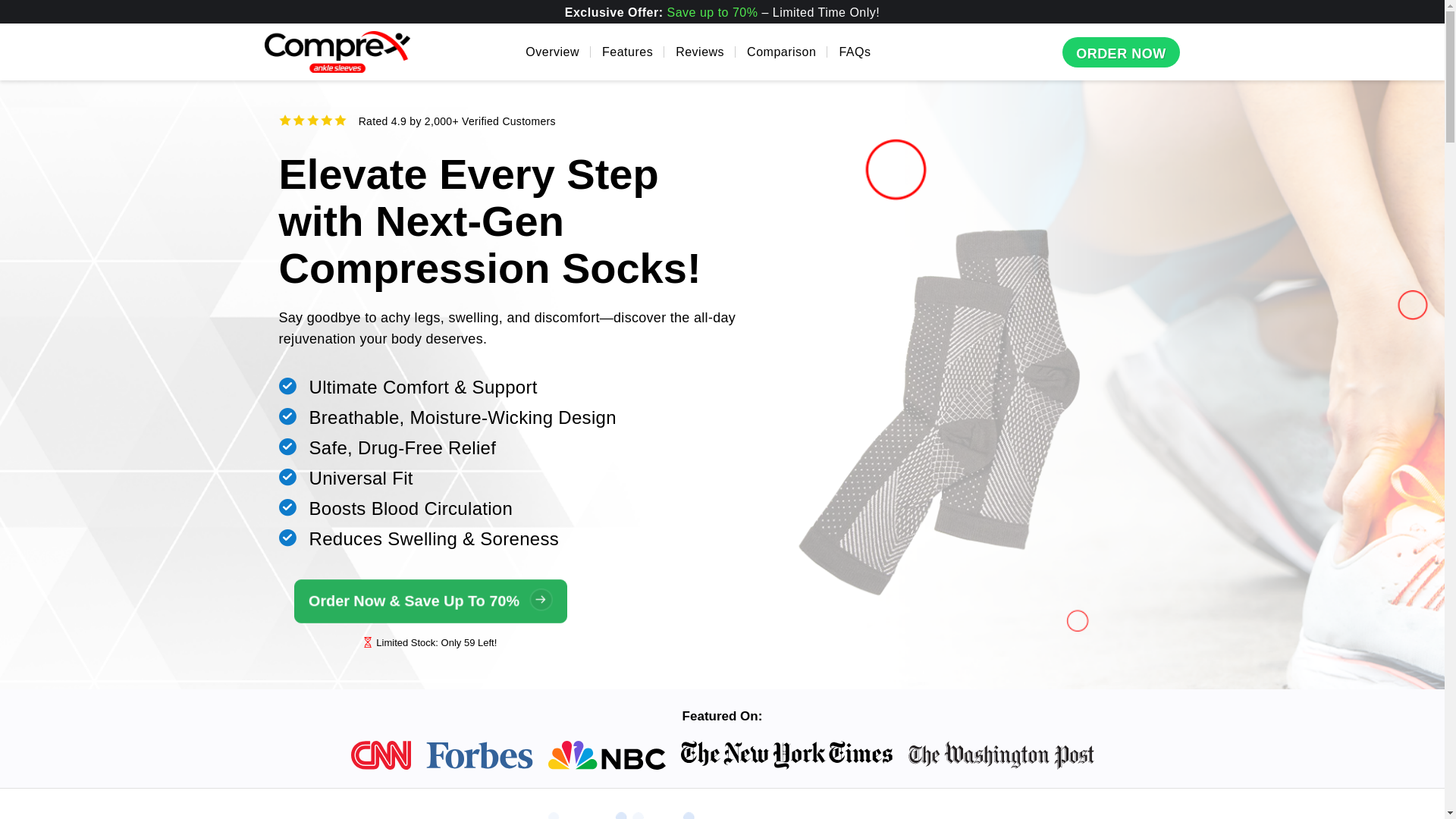 website screenshot of https://comprexsleevesstore.com/