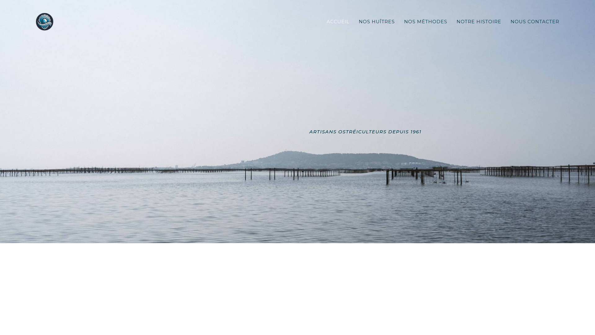 website screenshot of https://prodimar-huitres.fr