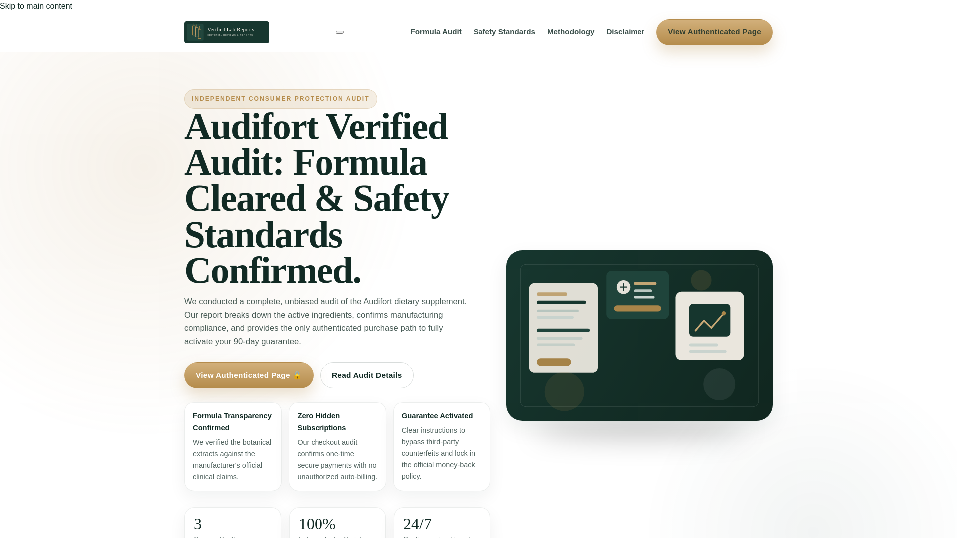 website screenshot of https://verifiedlabreports.com/