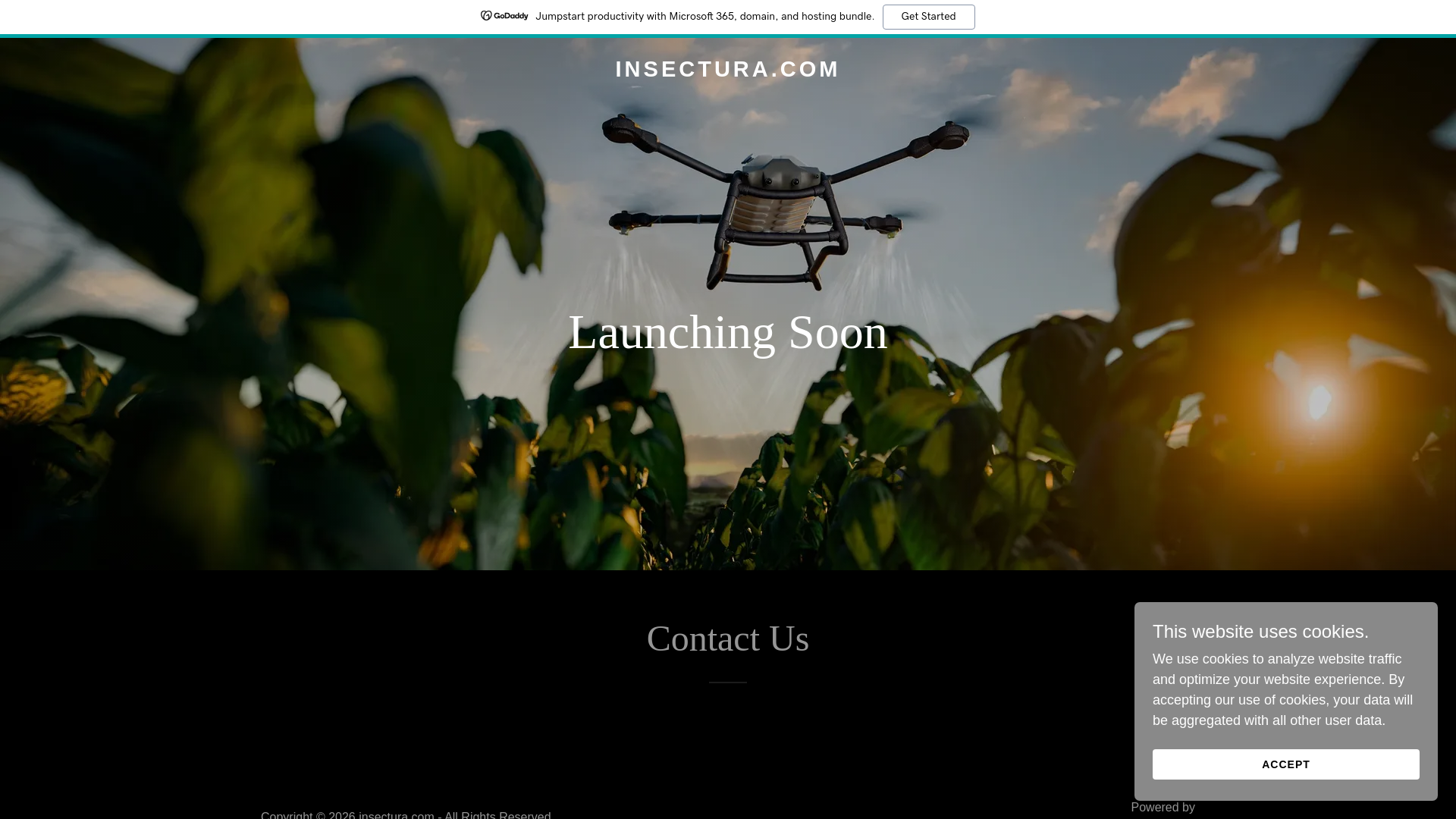 website screenshot of https://insectura.com