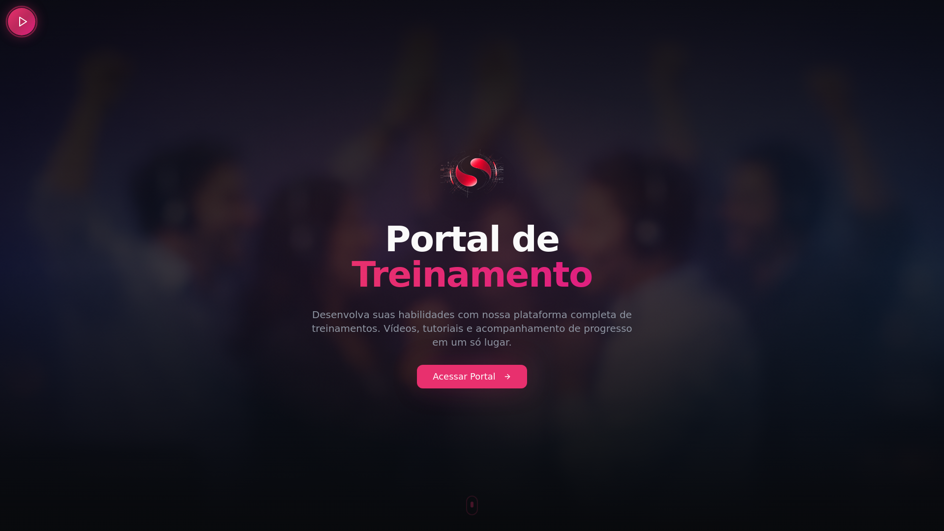 website screenshot of https://sinergytreinamentos.com/