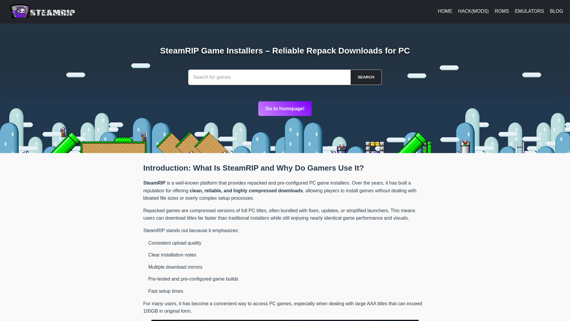 website screenshot of https://steamrip-com-cv.pages.dev/