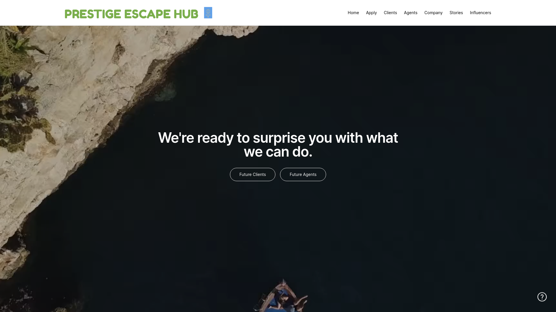 website screenshot of https://prestigeescapehub.xyz
