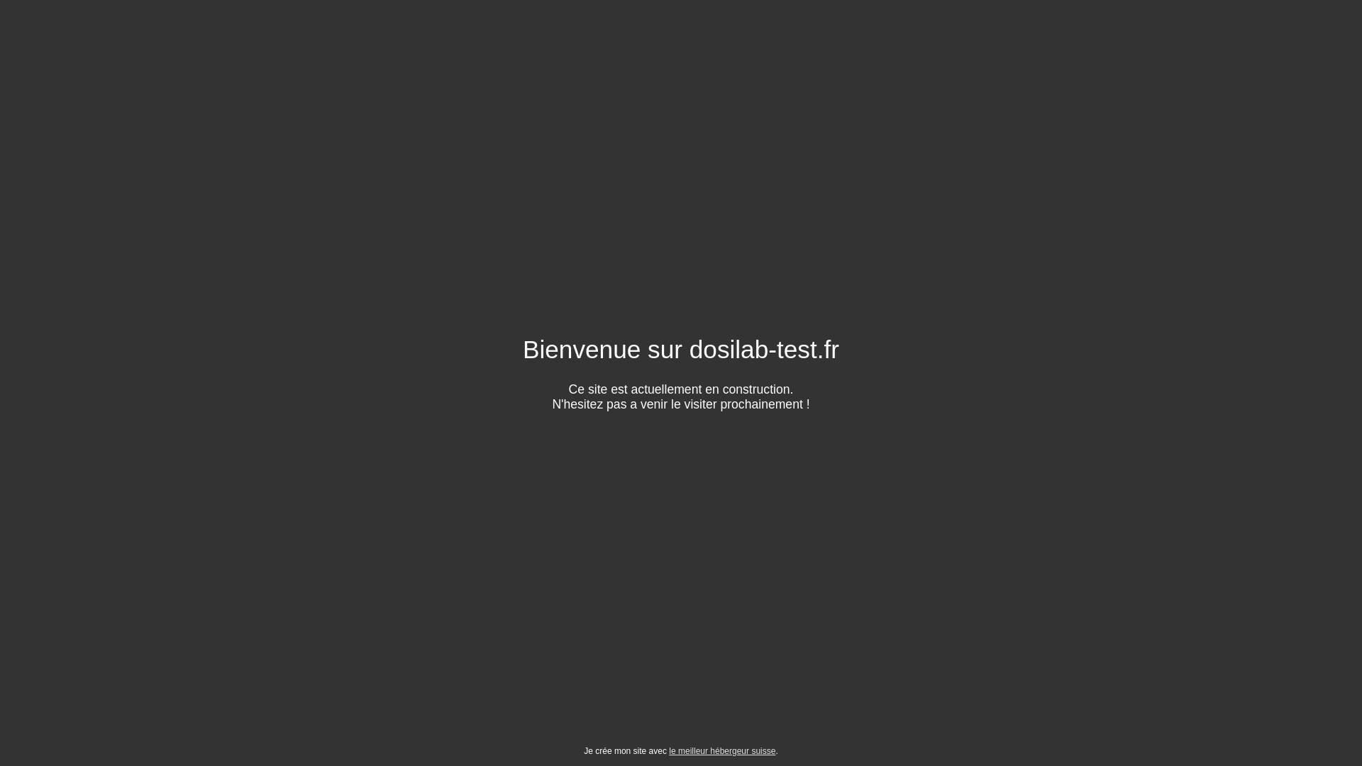 website screenshot of https://dosilab-test.fr/