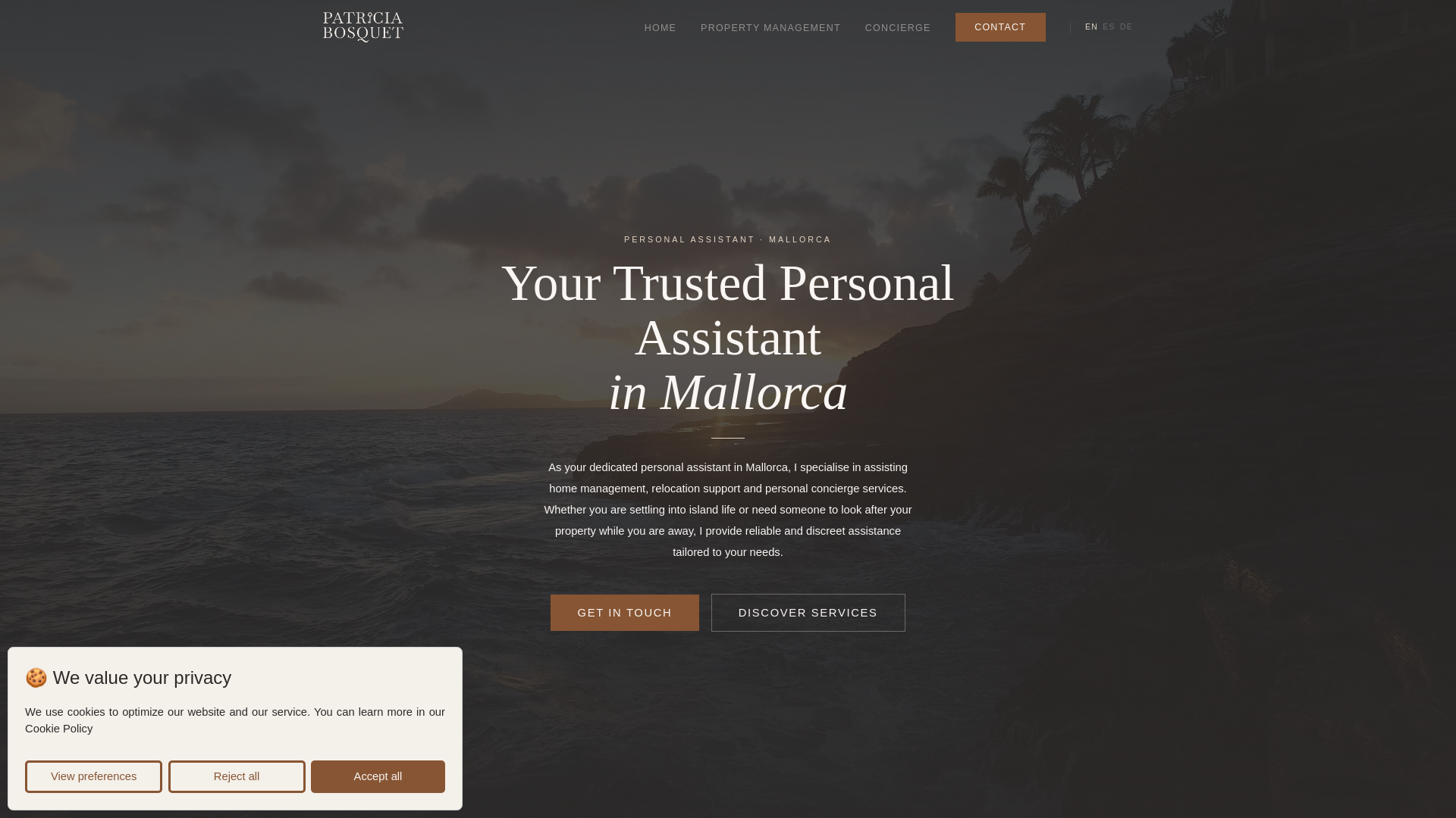 website screenshot of https://mallorcaassistant.es