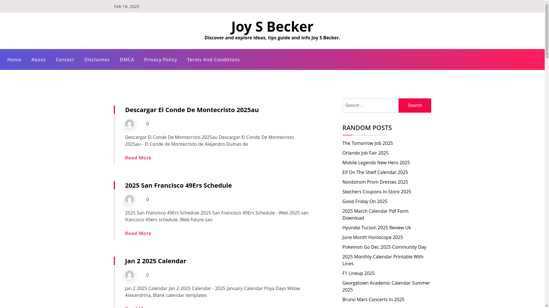 website screenshot of https://joysbeckerf.pages.dev/