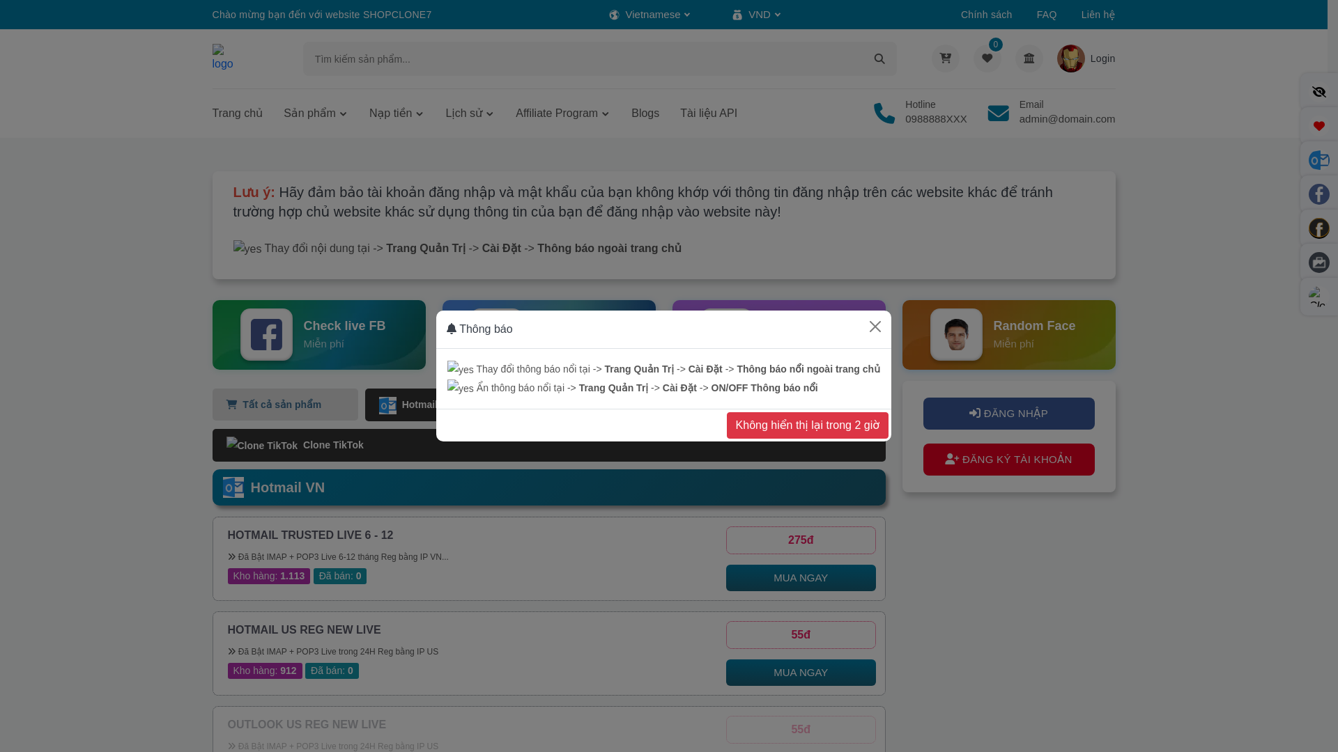 website screenshot of https://ngocphuaov.com/