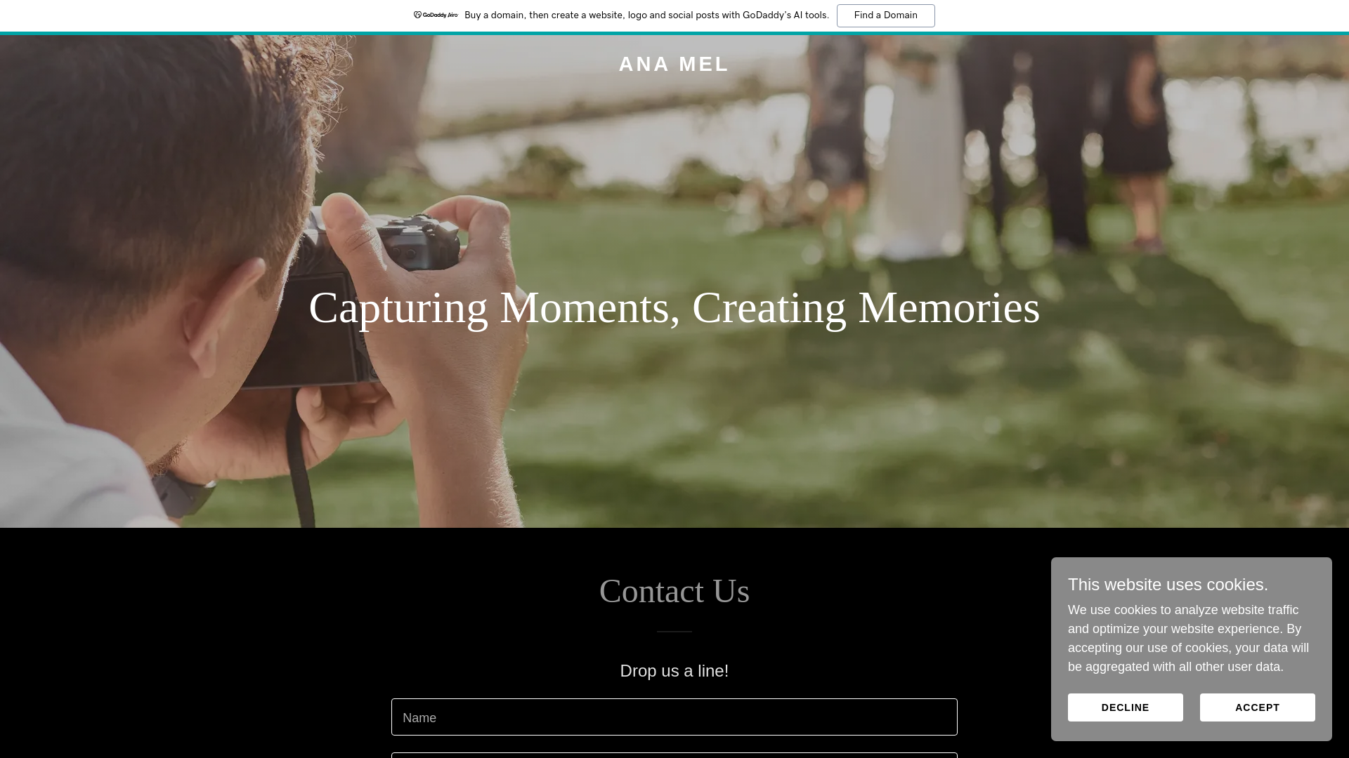 website screenshot of https://anamel.site/