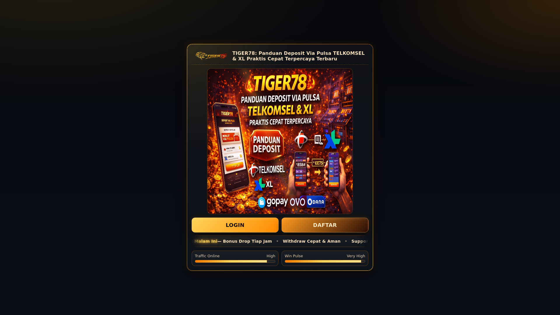 website screenshot of https://akademitiger78.pages.dev/