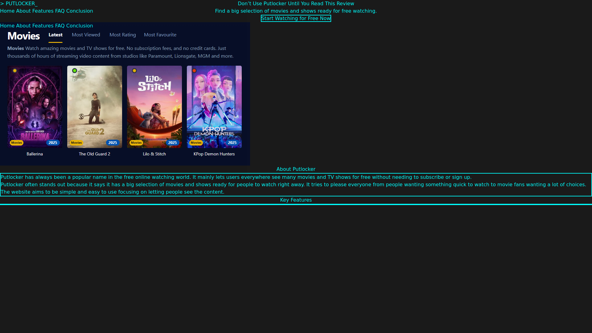 website screenshot of https://putlocker-e6a0.pages.dev/