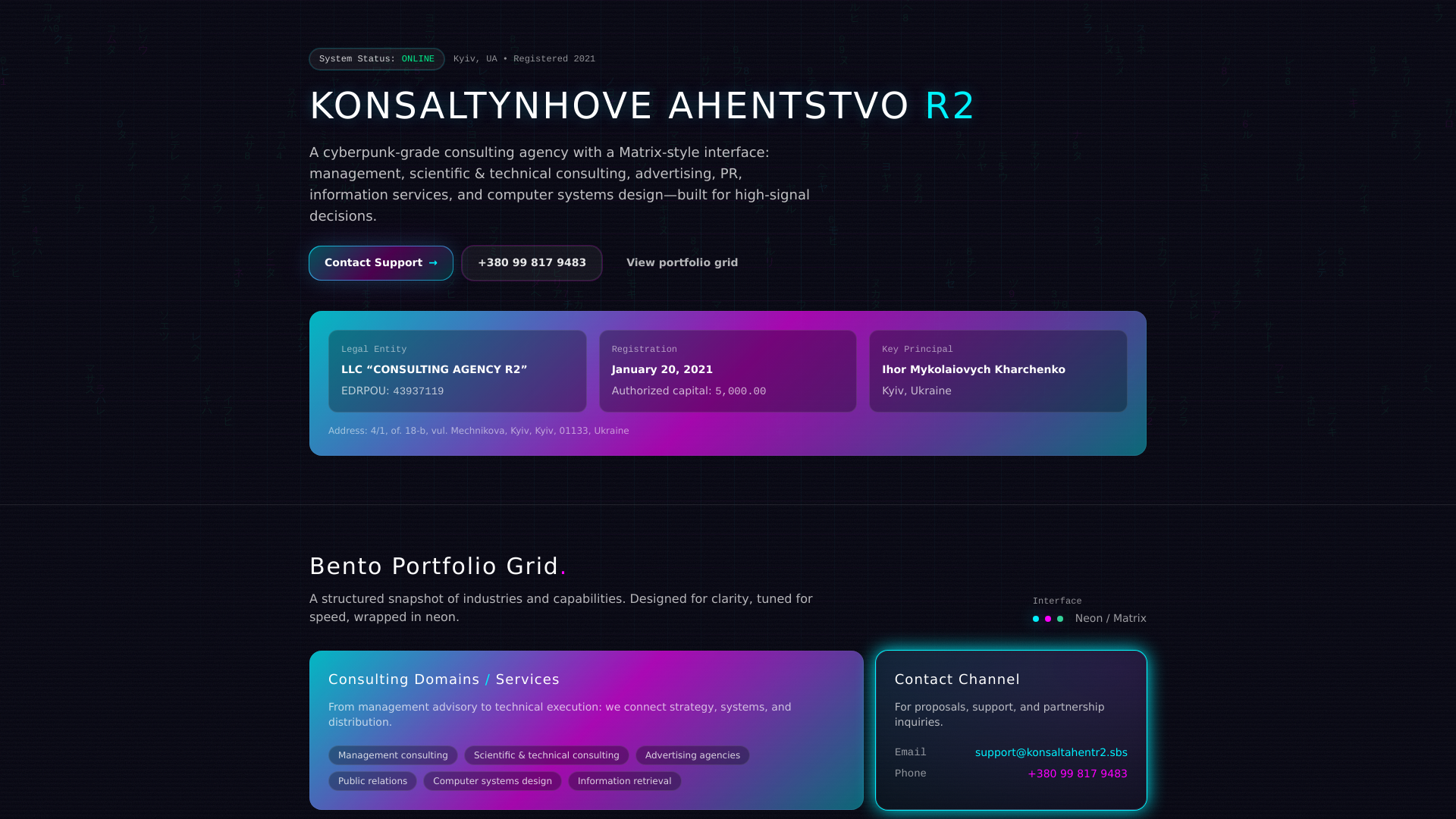 website screenshot of https://konsaltahentr2.sbs