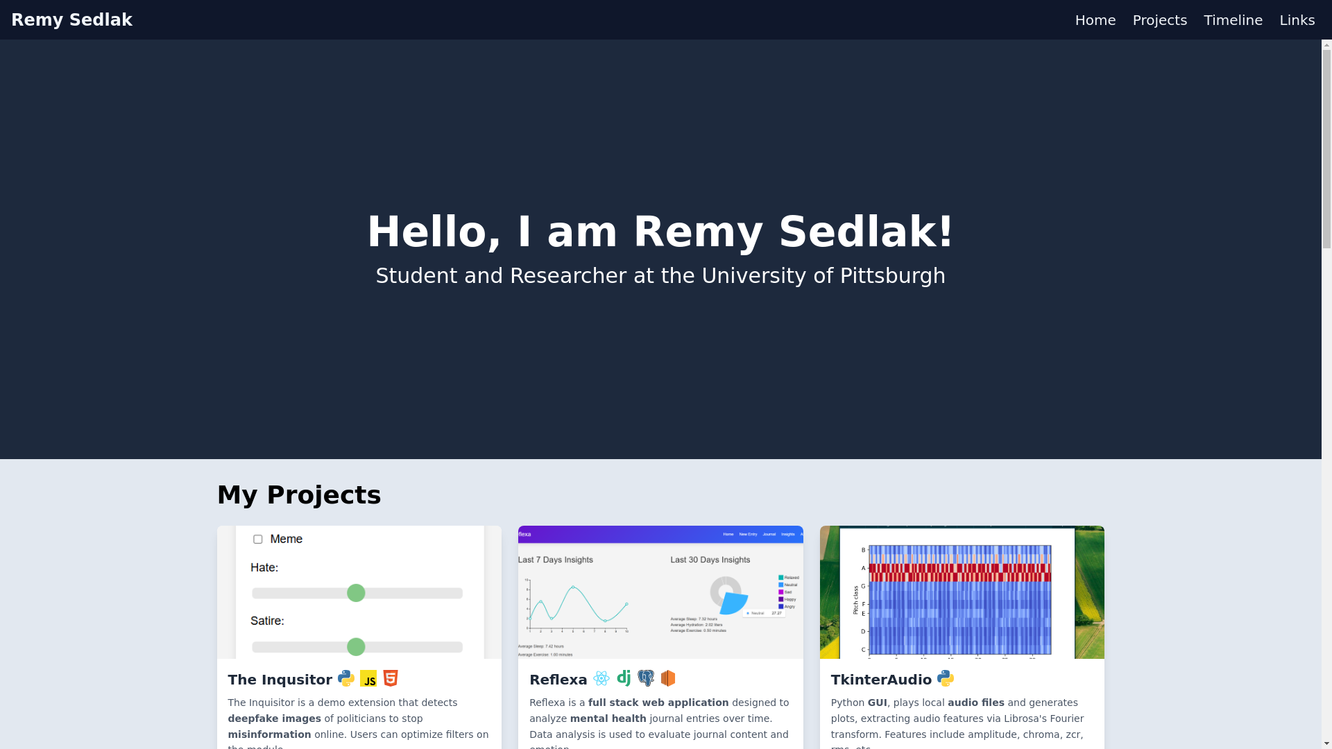 website screenshot of https://portfolio-test-3u1.pages.dev/