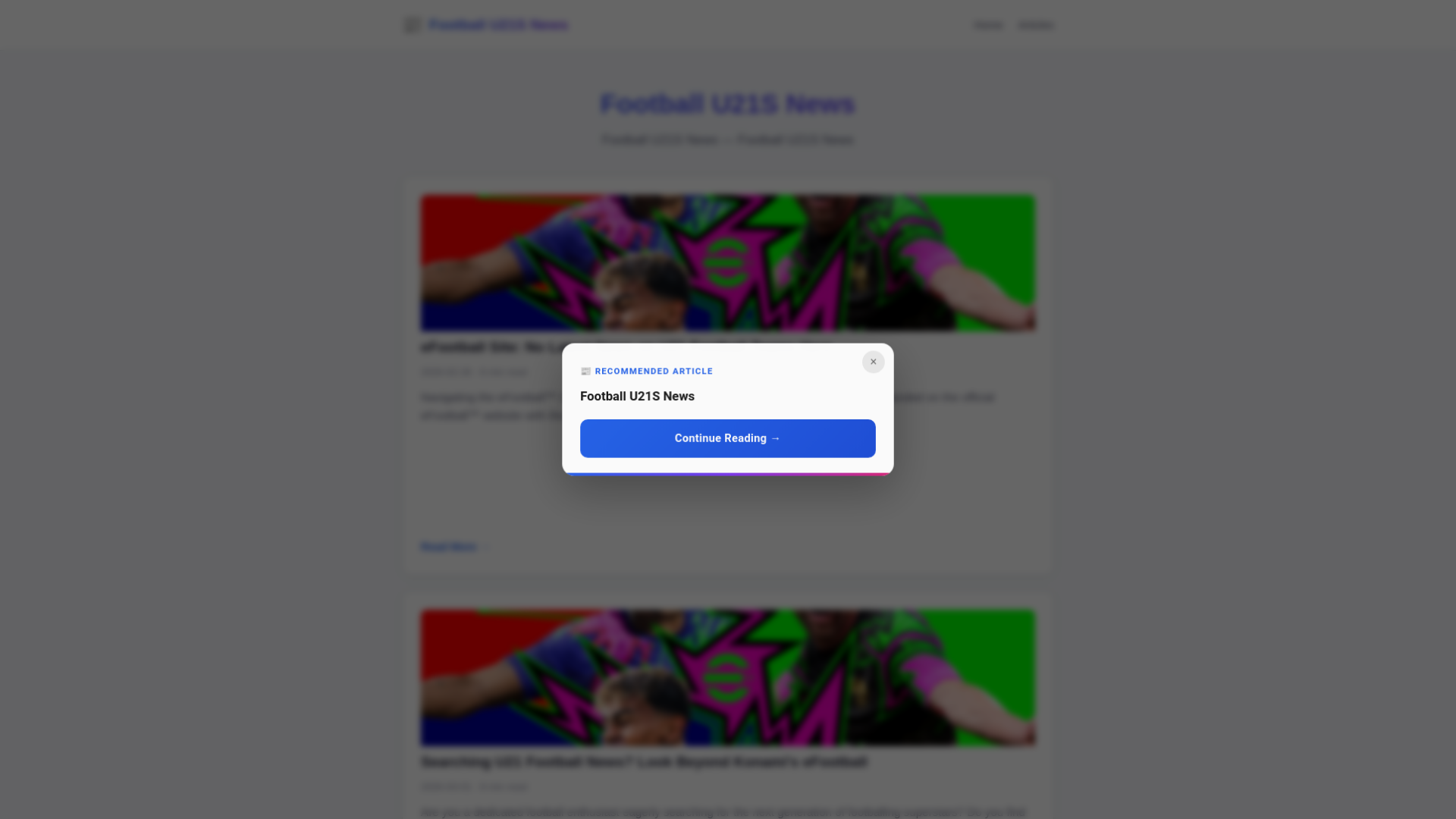 website screenshot of https://football-u21s-news.pages.dev/