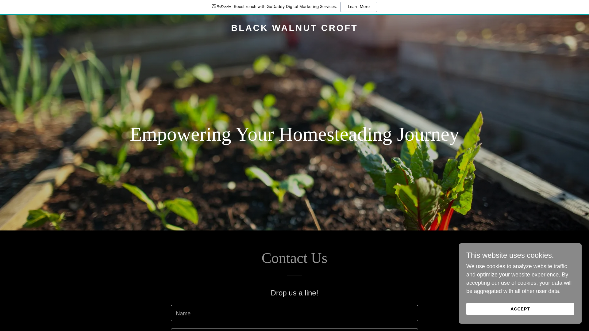 website screenshot of https://bwcroft.com/