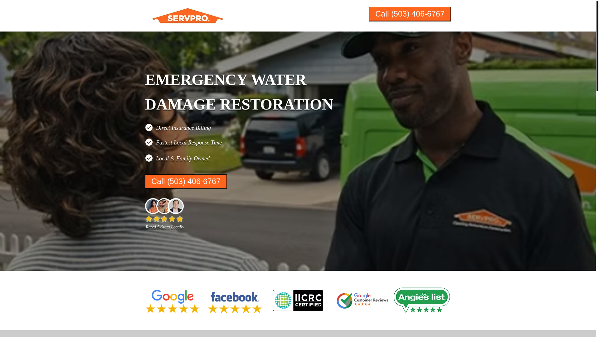 website screenshot of https://callservprocedarmill.com/