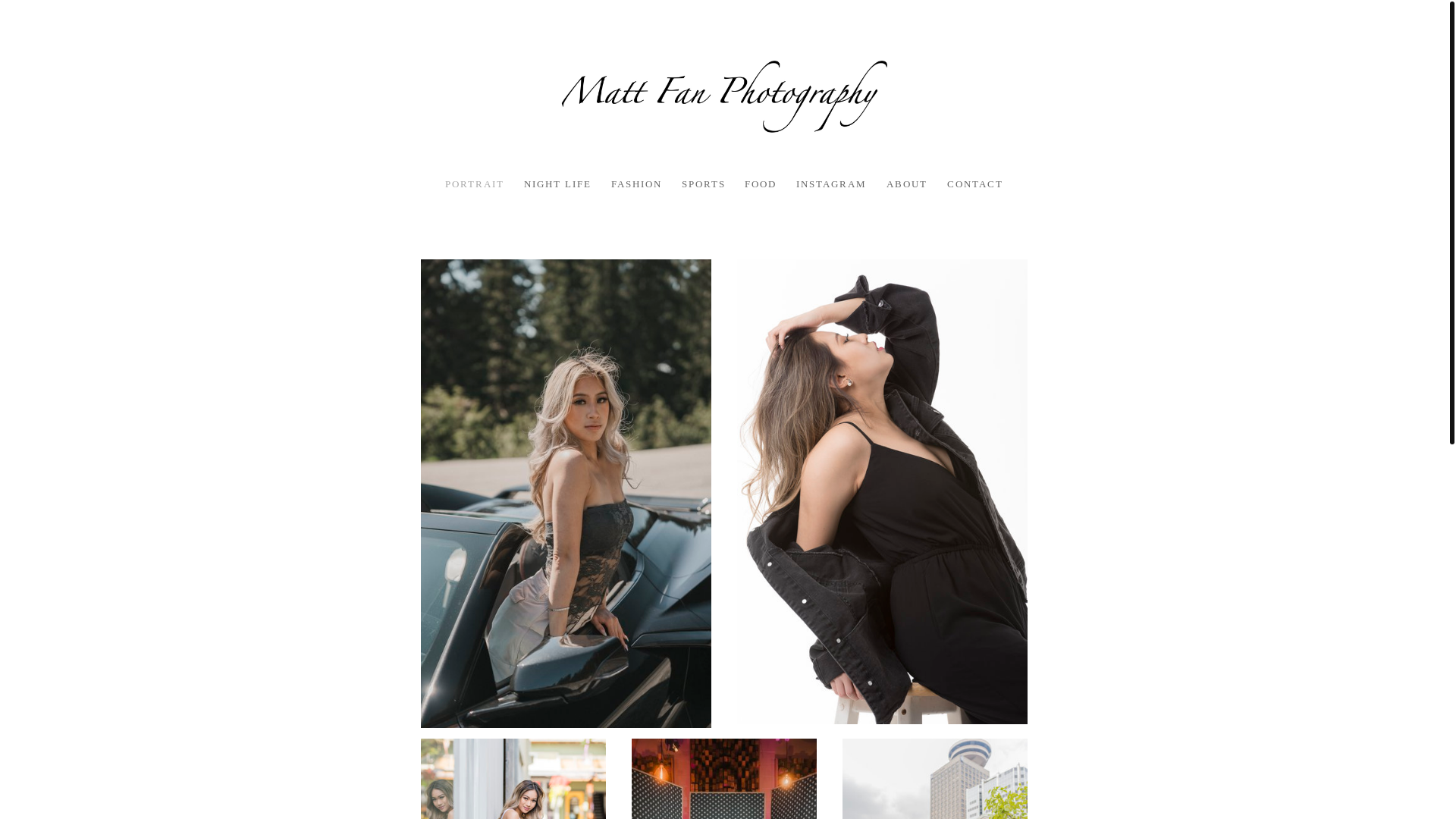 website screenshot of https://mattfanmedia.com/