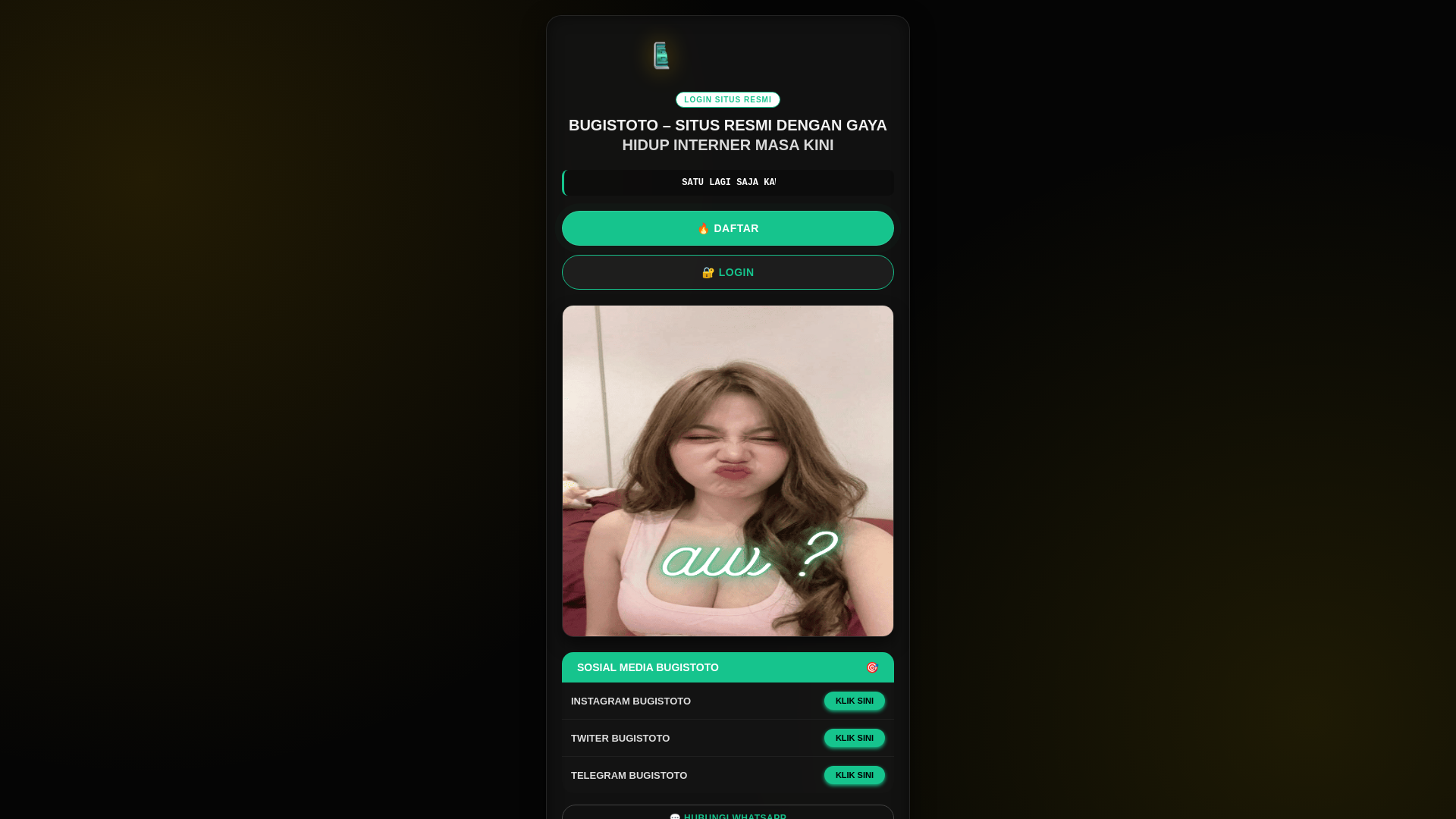 website screenshot of https://hanyamencobatakdirlawangoogle.pages.dev/