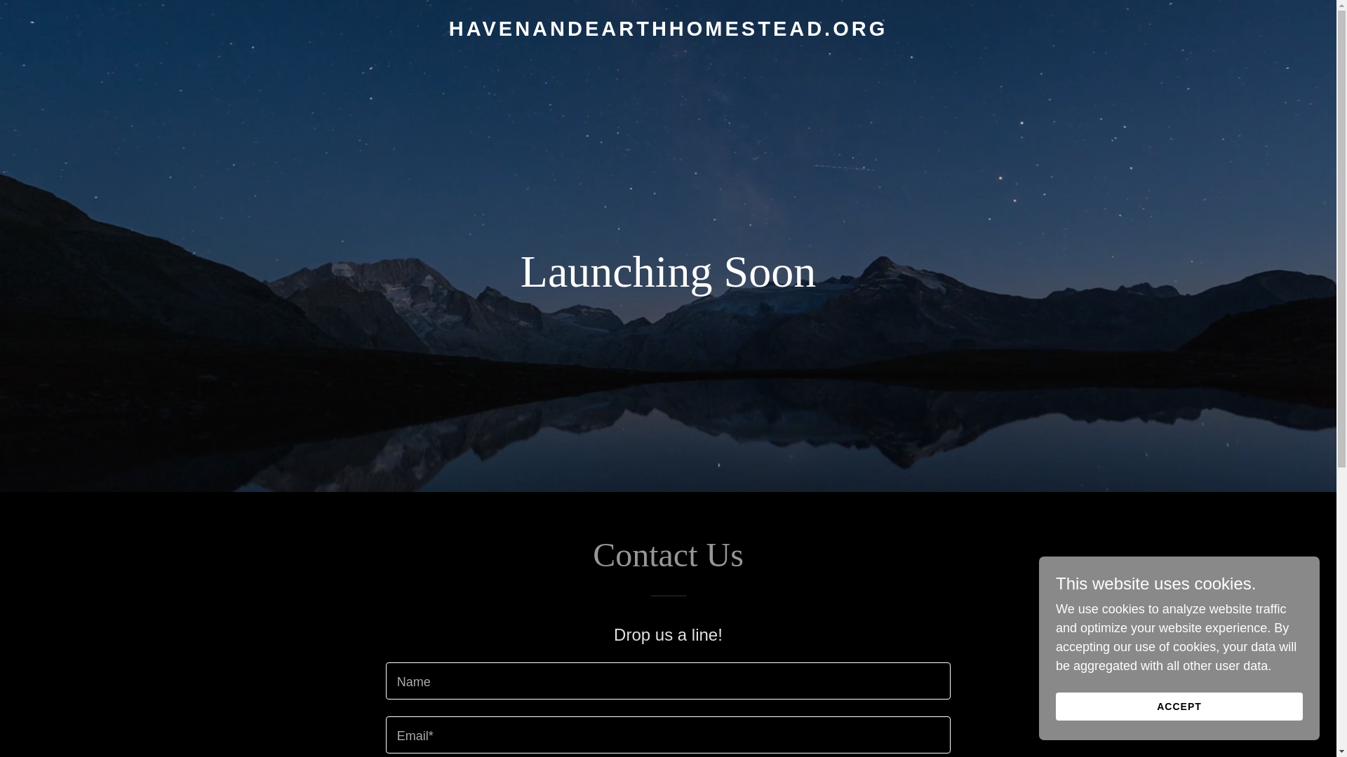 website screenshot of https://havenandearthhomestead.org/