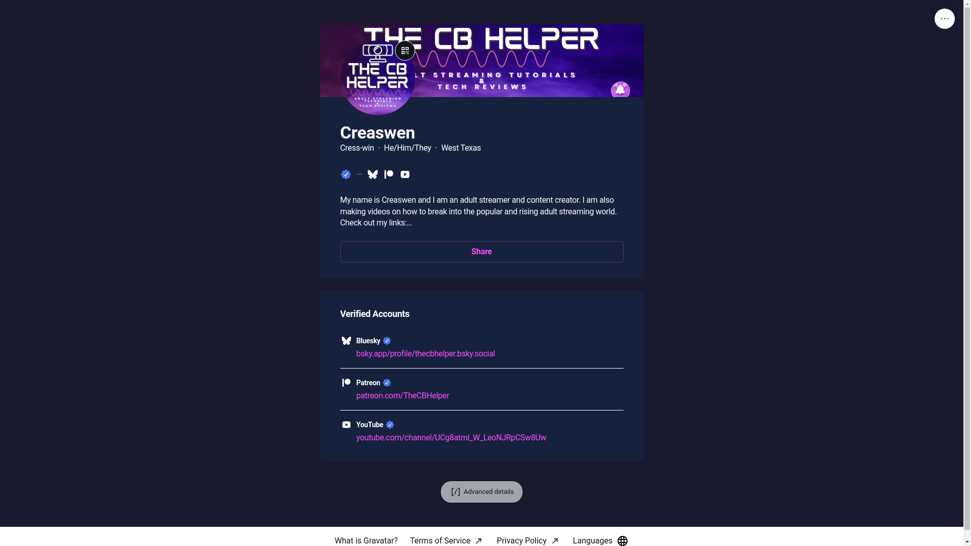 website screenshot of https://thecbhelper.link/