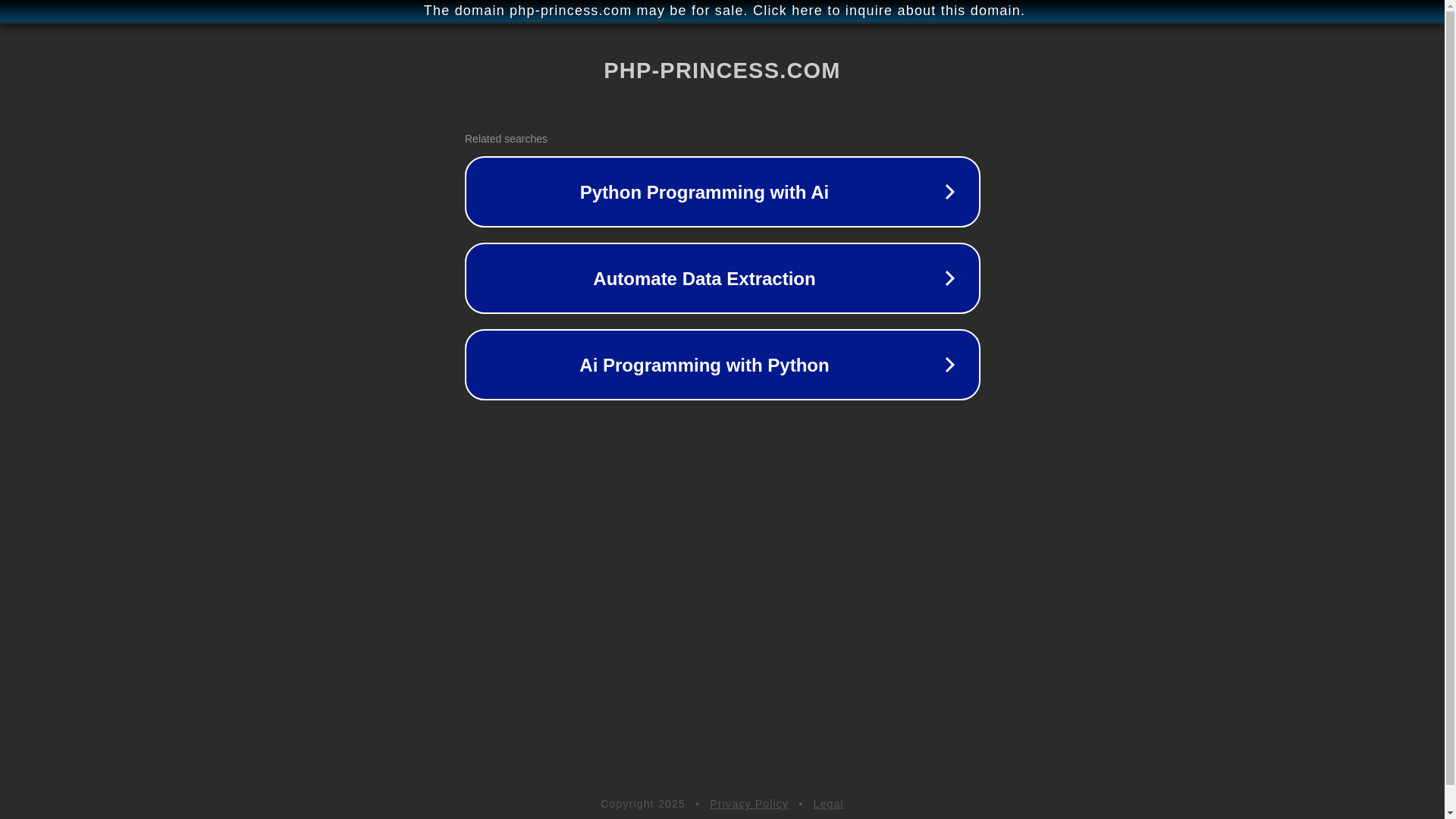 website screenshot of https://php-princess.com/