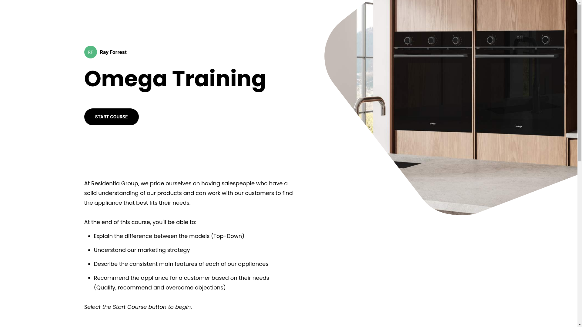 website screenshot of https://omega-training.pages.dev/