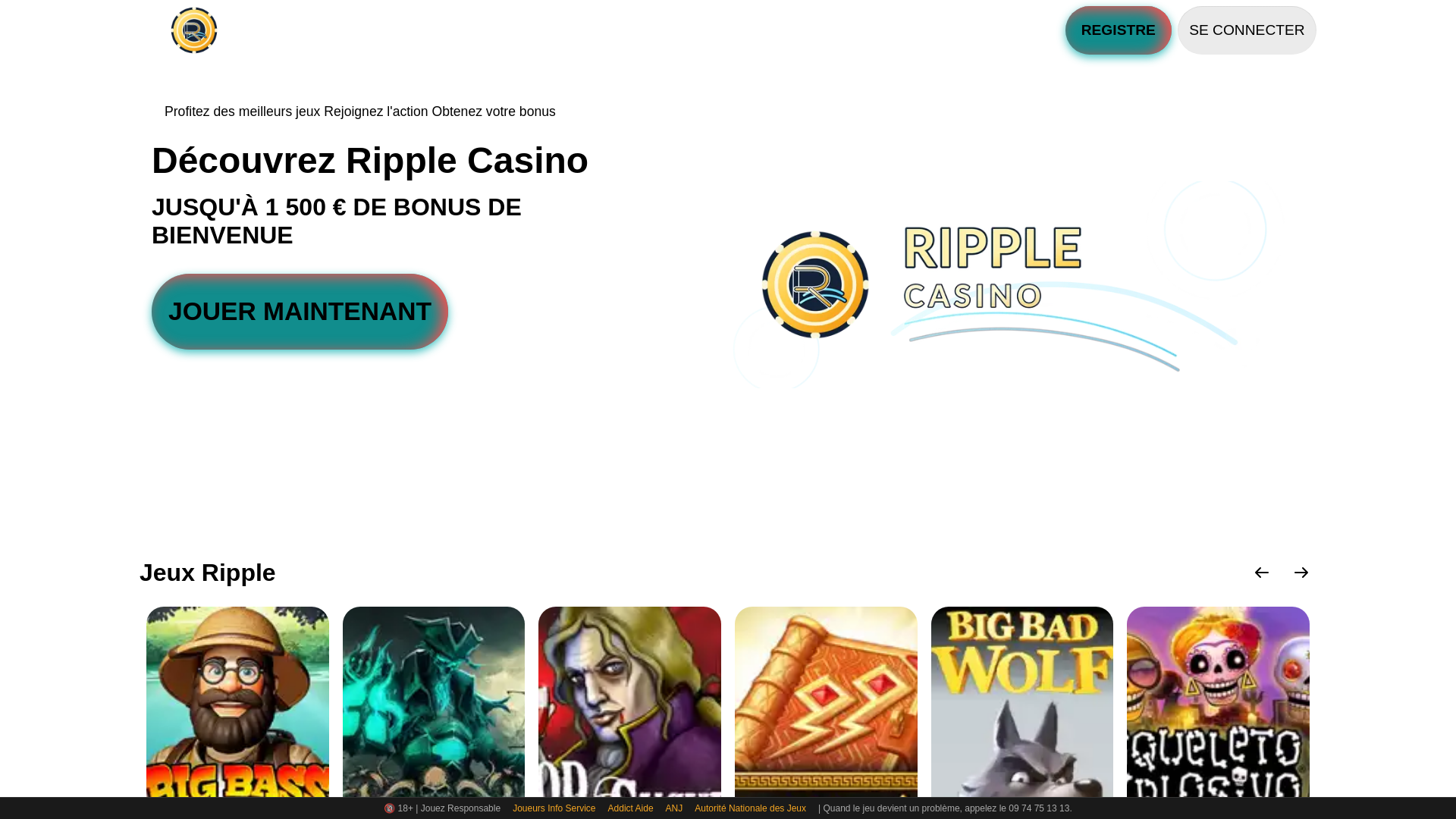 website screenshot of https://ripple-casino-fr.pages.dev/