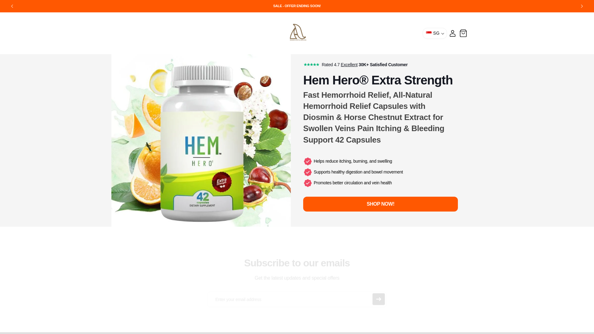 website screenshot of https://avyrastore.org