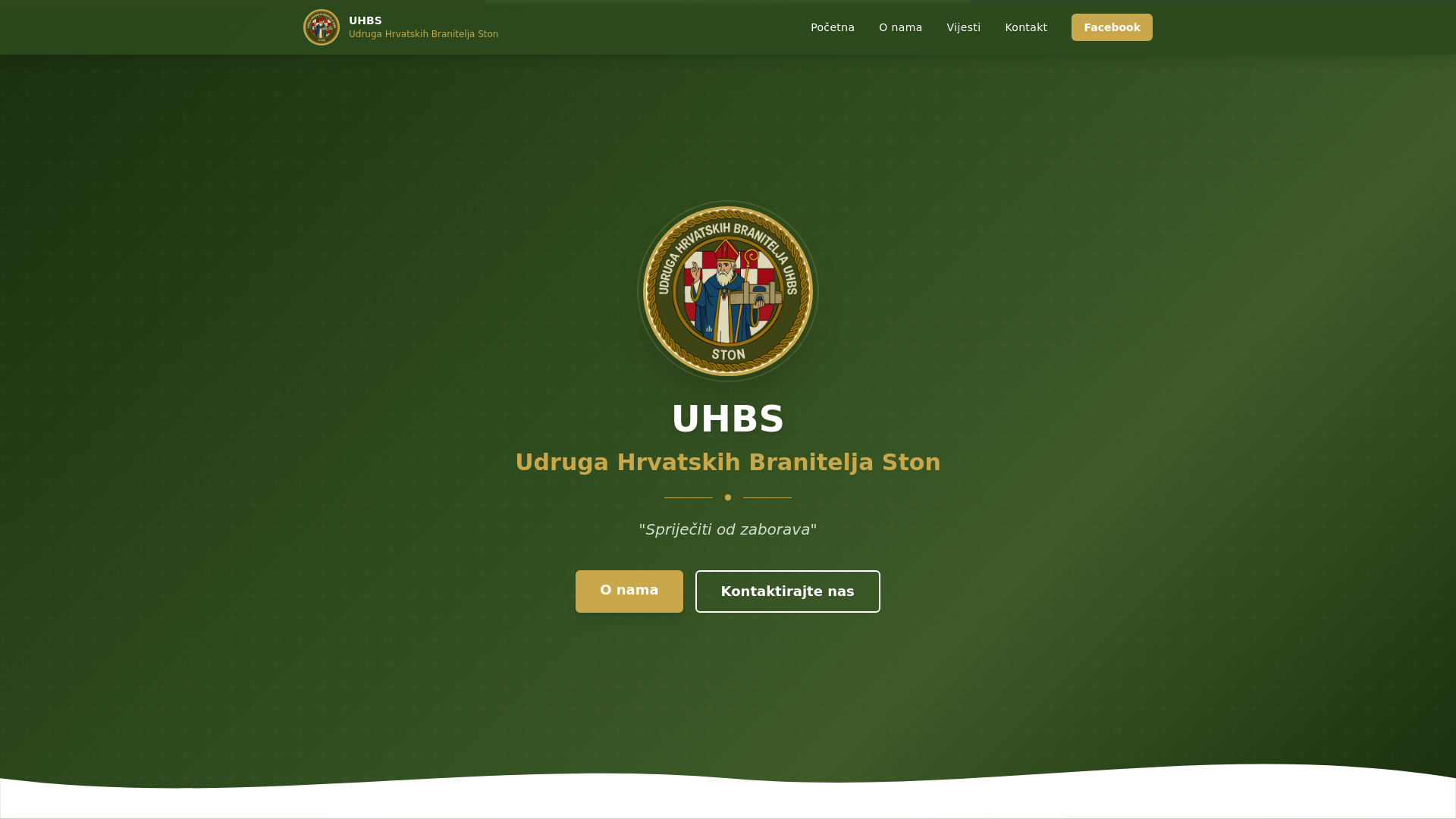 website screenshot of https://uhbston.com/