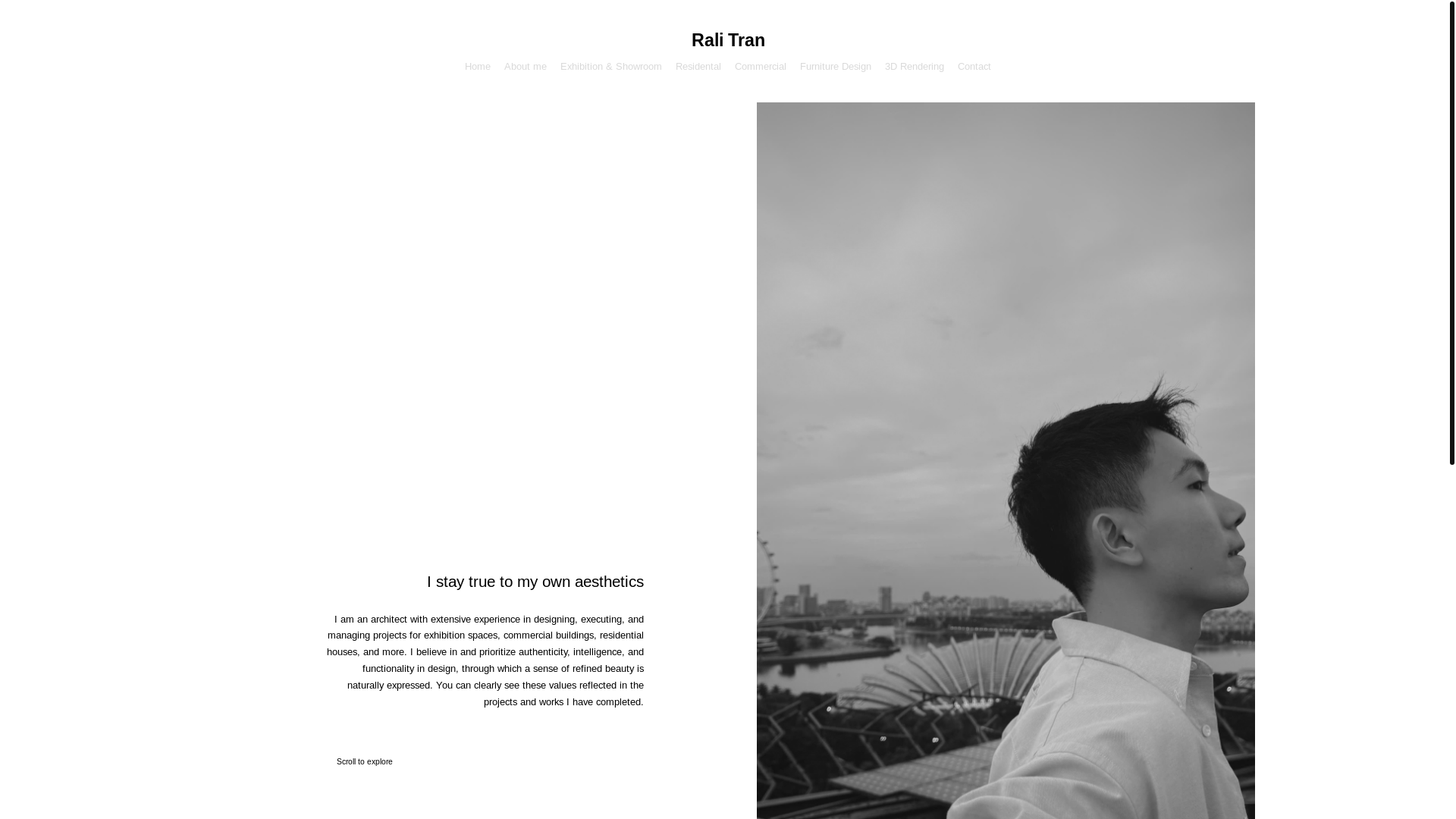website screenshot of https://ralitran.com/